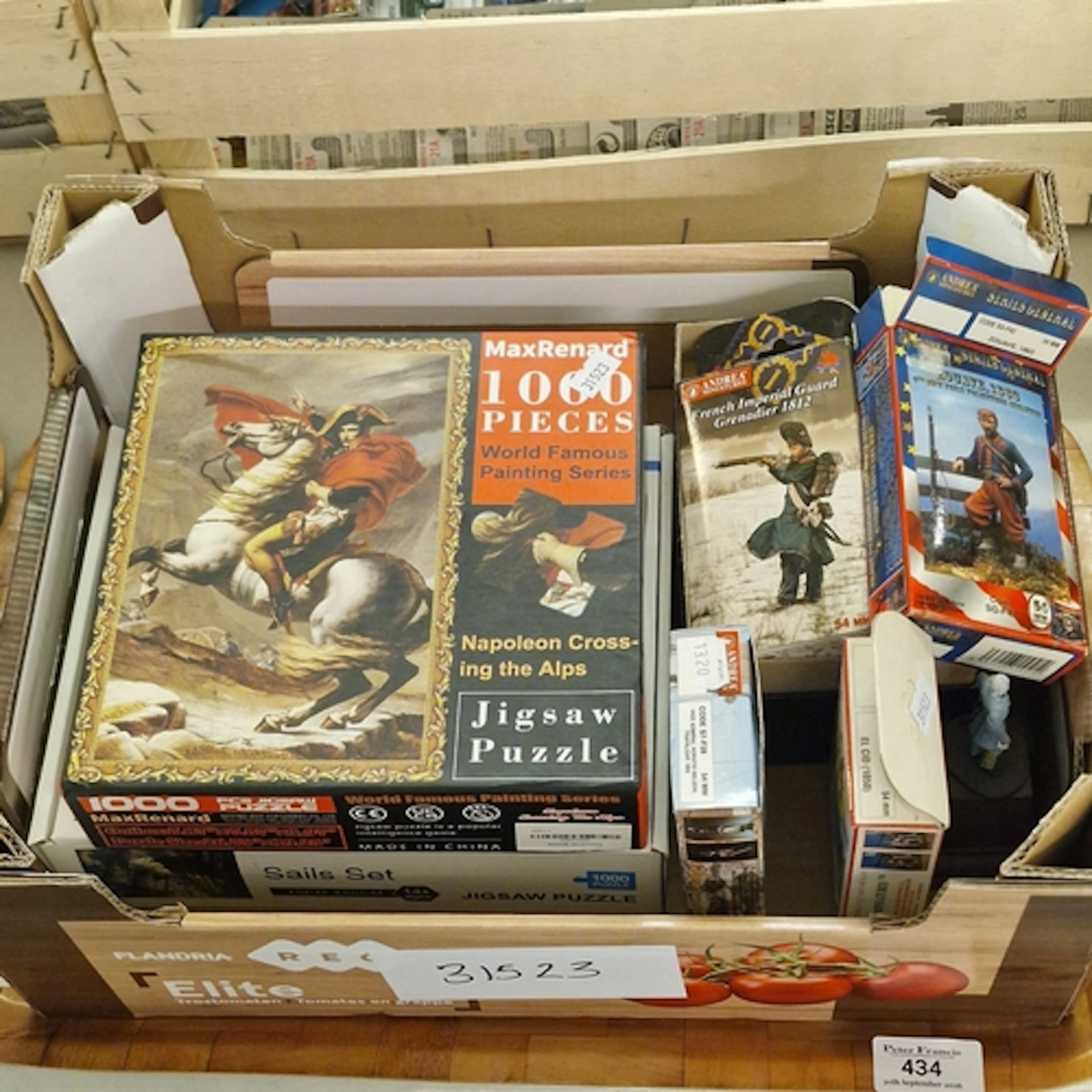 Collection of modern jigsaw puzzles, to include Napoleon Cro...