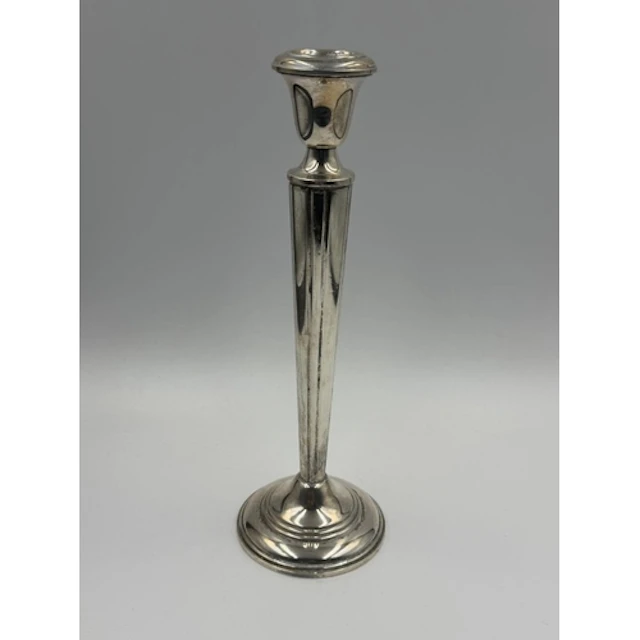 An Empire Sterling filled single candlestick, approximate he...