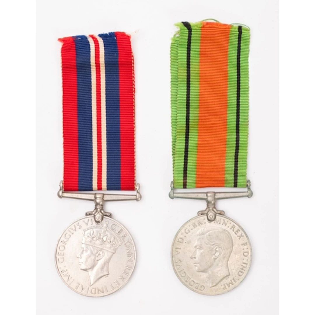 A collection of nine WWII medals. Including 1939-45 Star, Af...