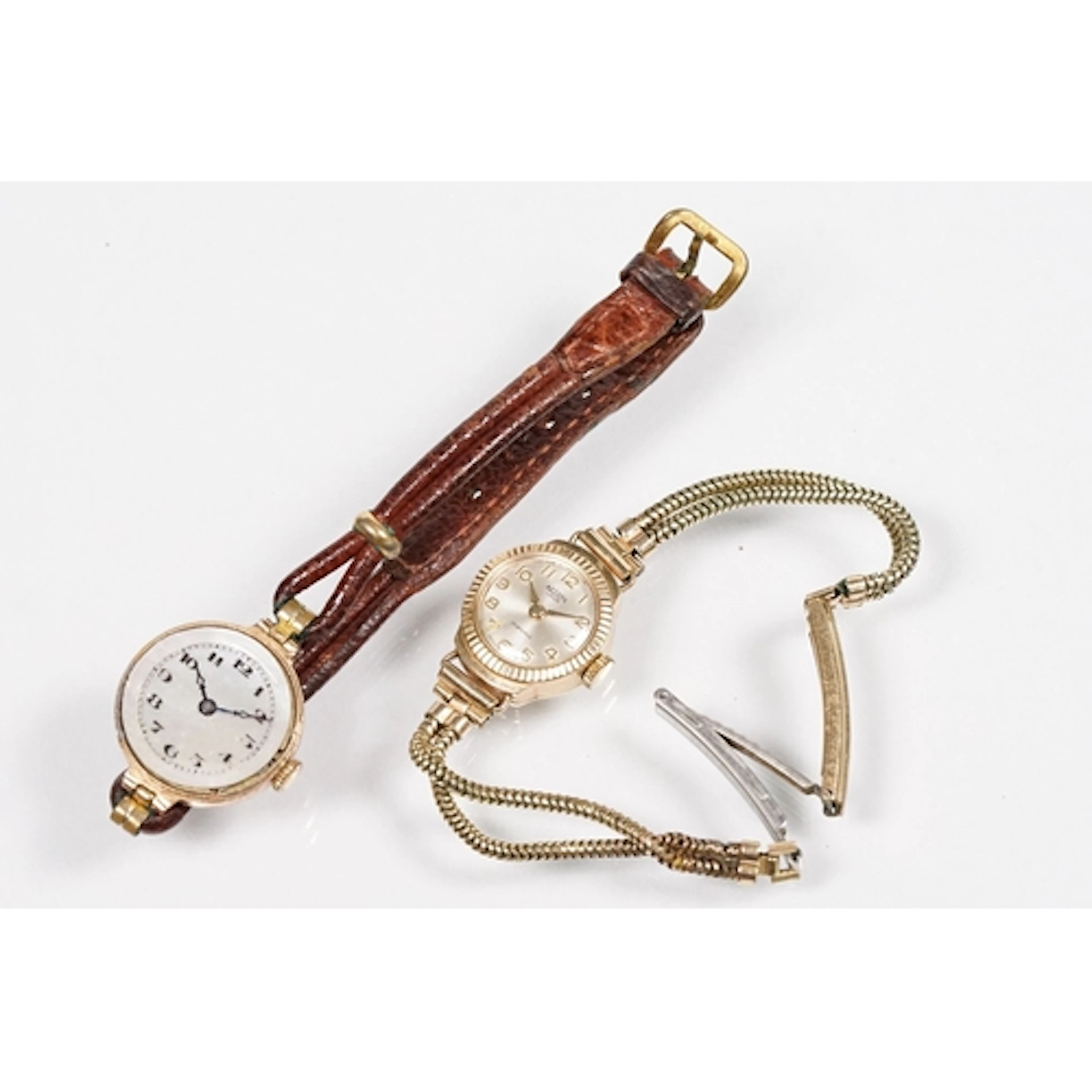 A ladies Medana Lever 17 jewel cocktail watch, housed within...