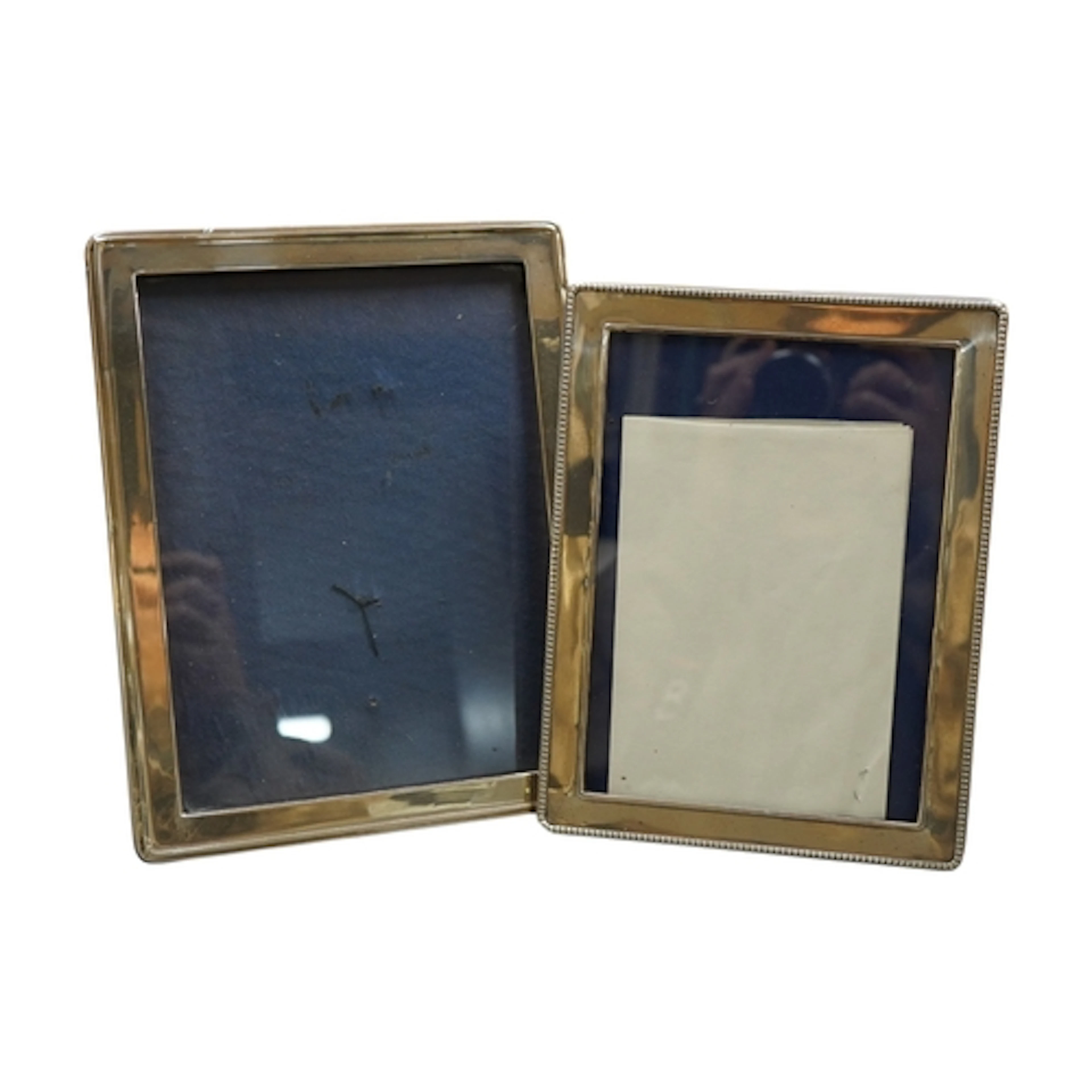 A George V silver mounted rectangular photograph frame, Birm...