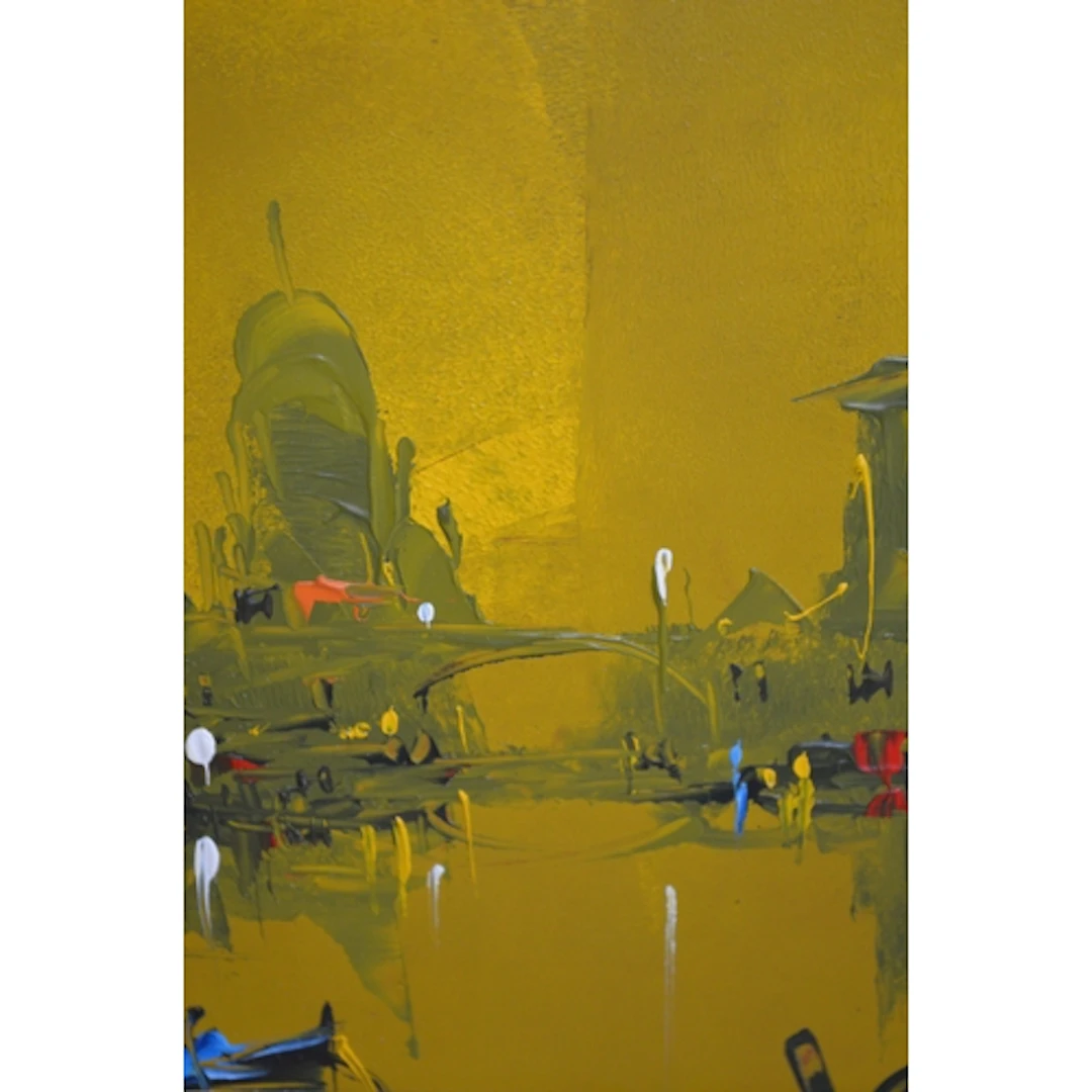 George Deakins, oil on board, view on the Grand Canal Venice...