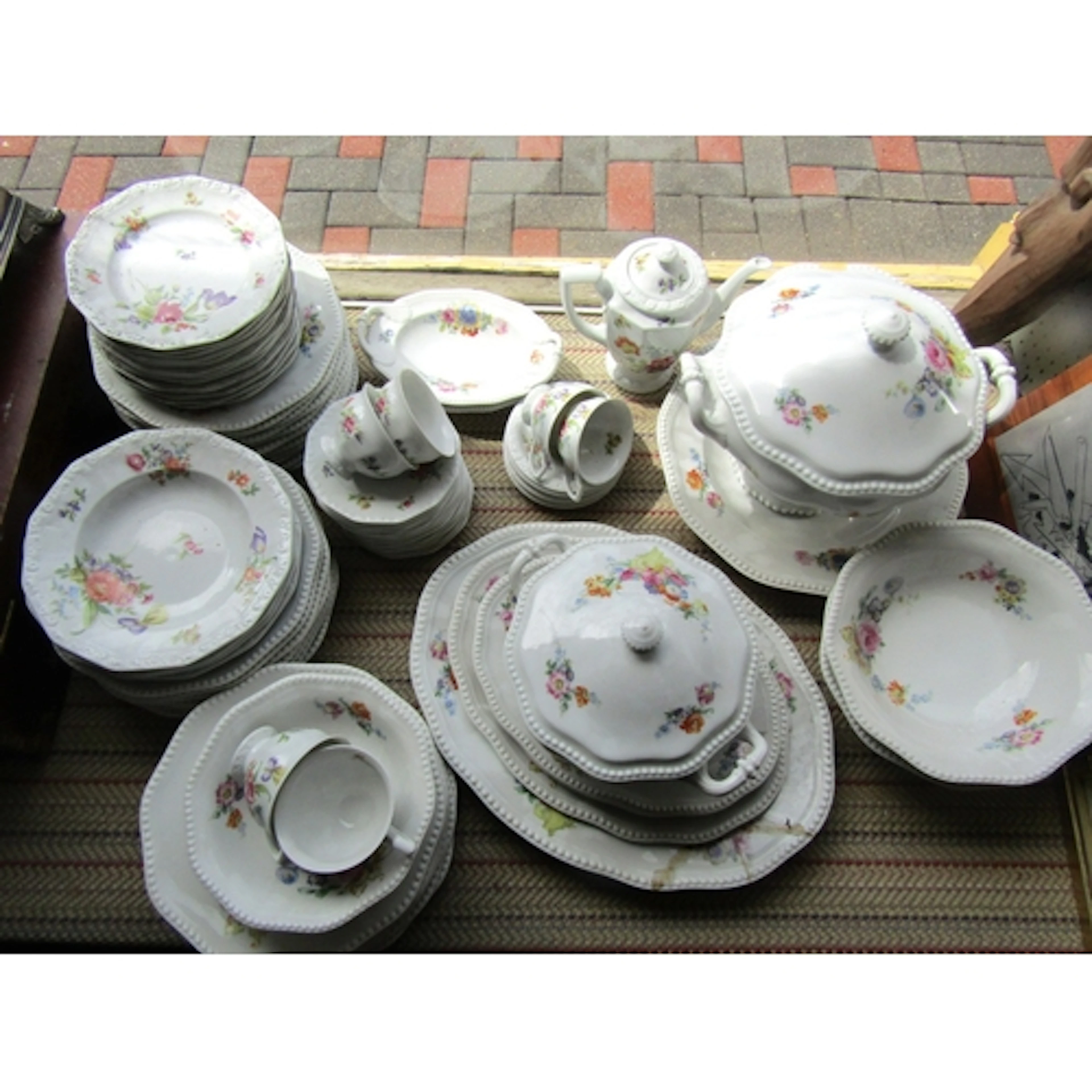 Fine Porcelain Part Dinner Service Including Terrines, etc. ...