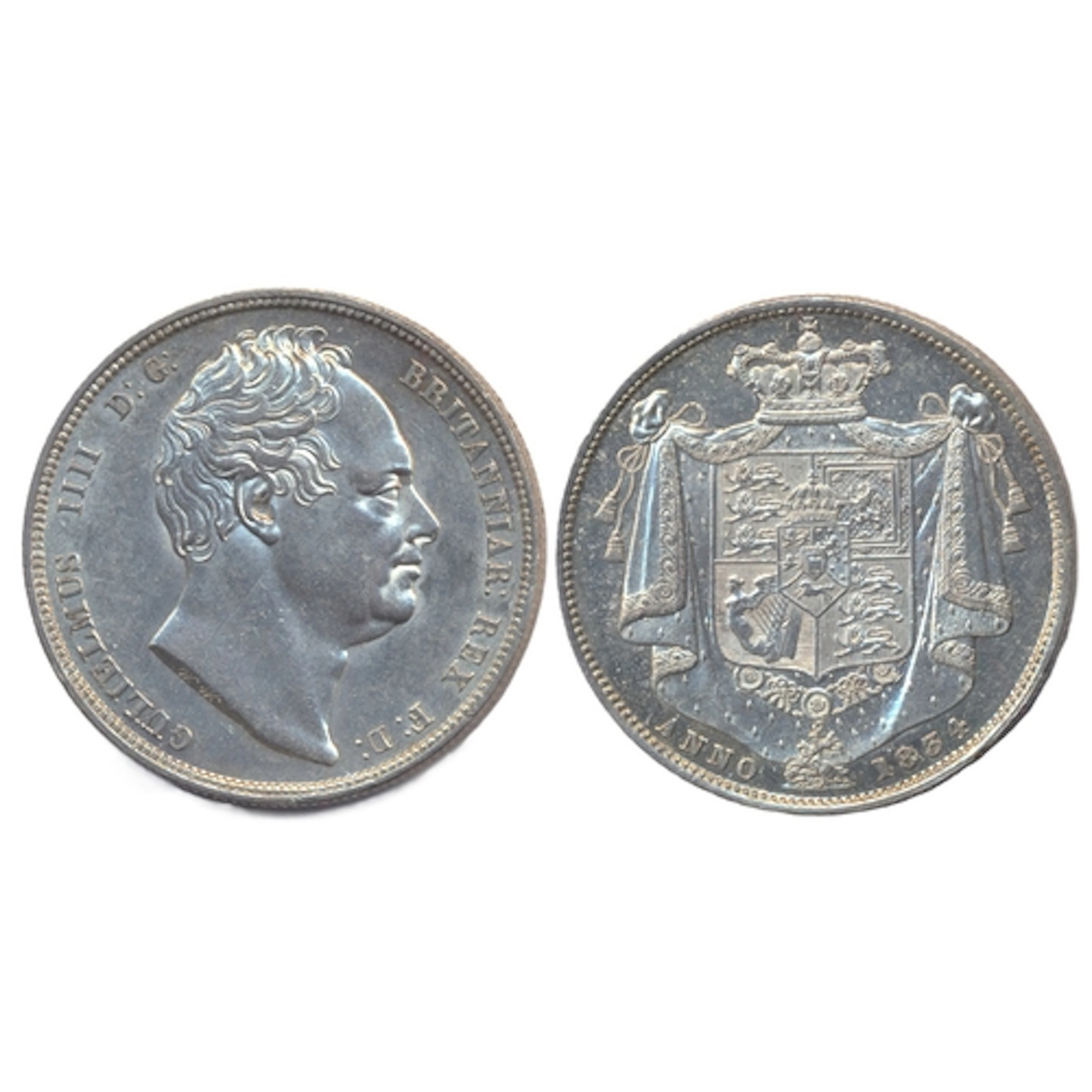 1834 halfcrown milled edge proof FDC. (Y)