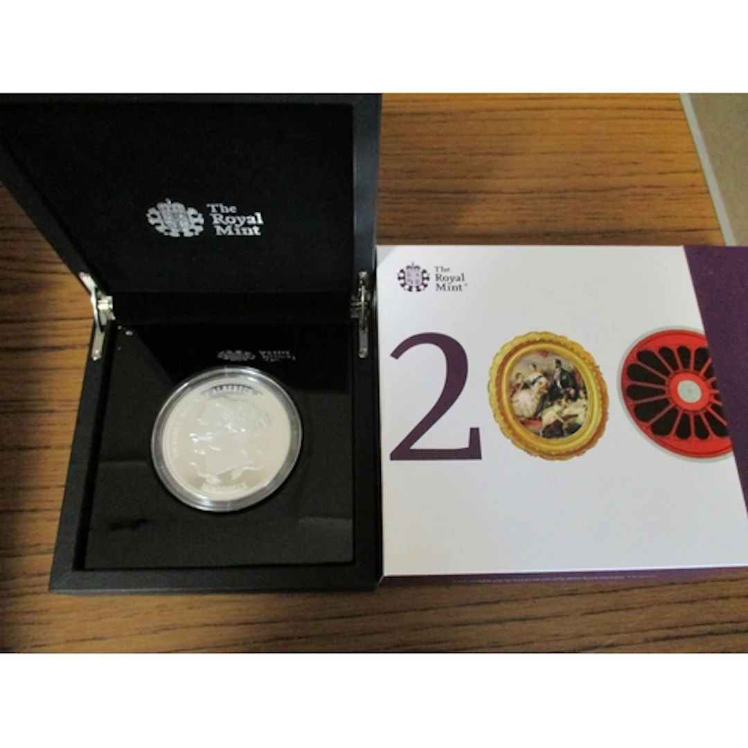 2019 5oz £10 boxed silver proof FDC. (R)