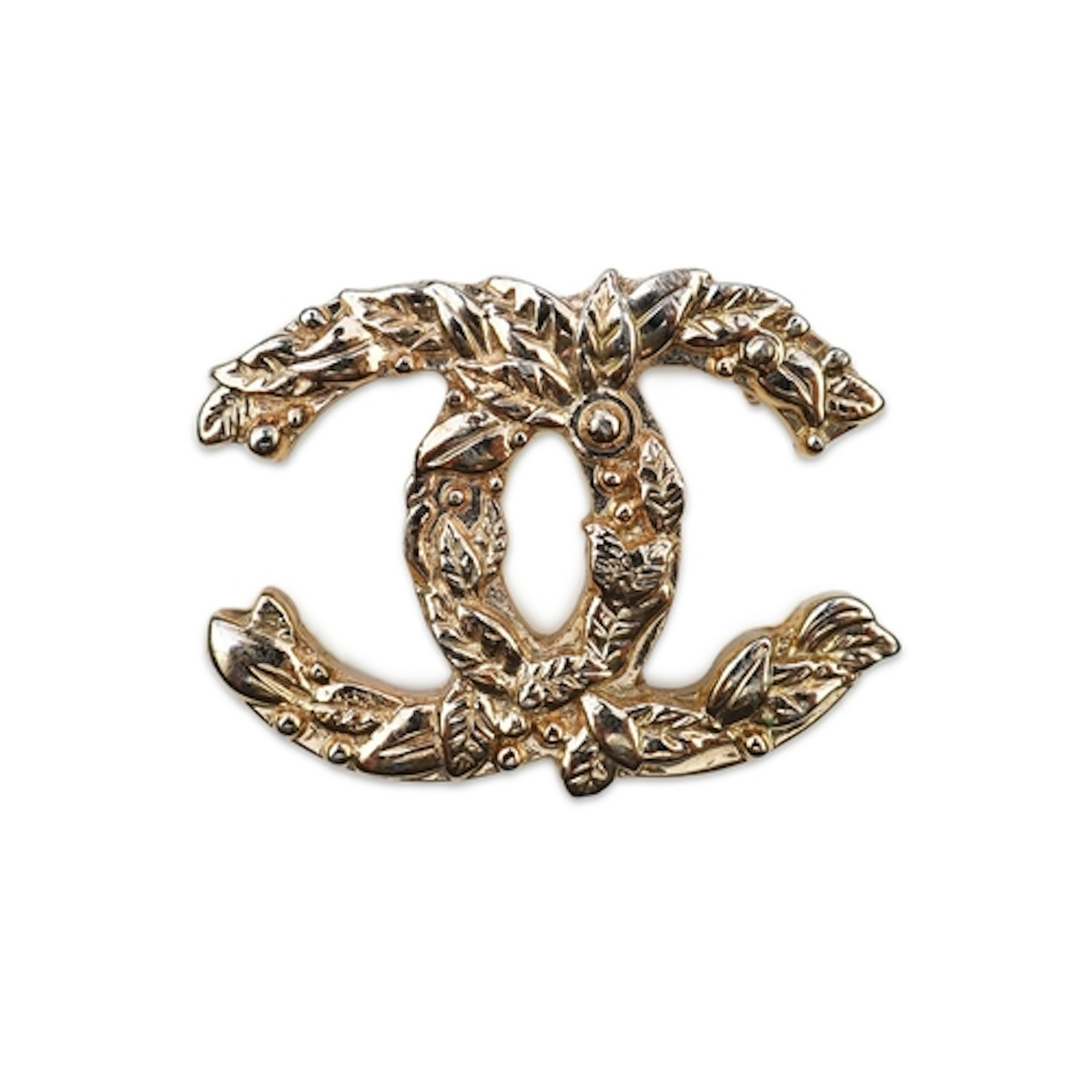 Chanel, a 'Coco Mark' brooch, designed as the crossed 'C' mo...