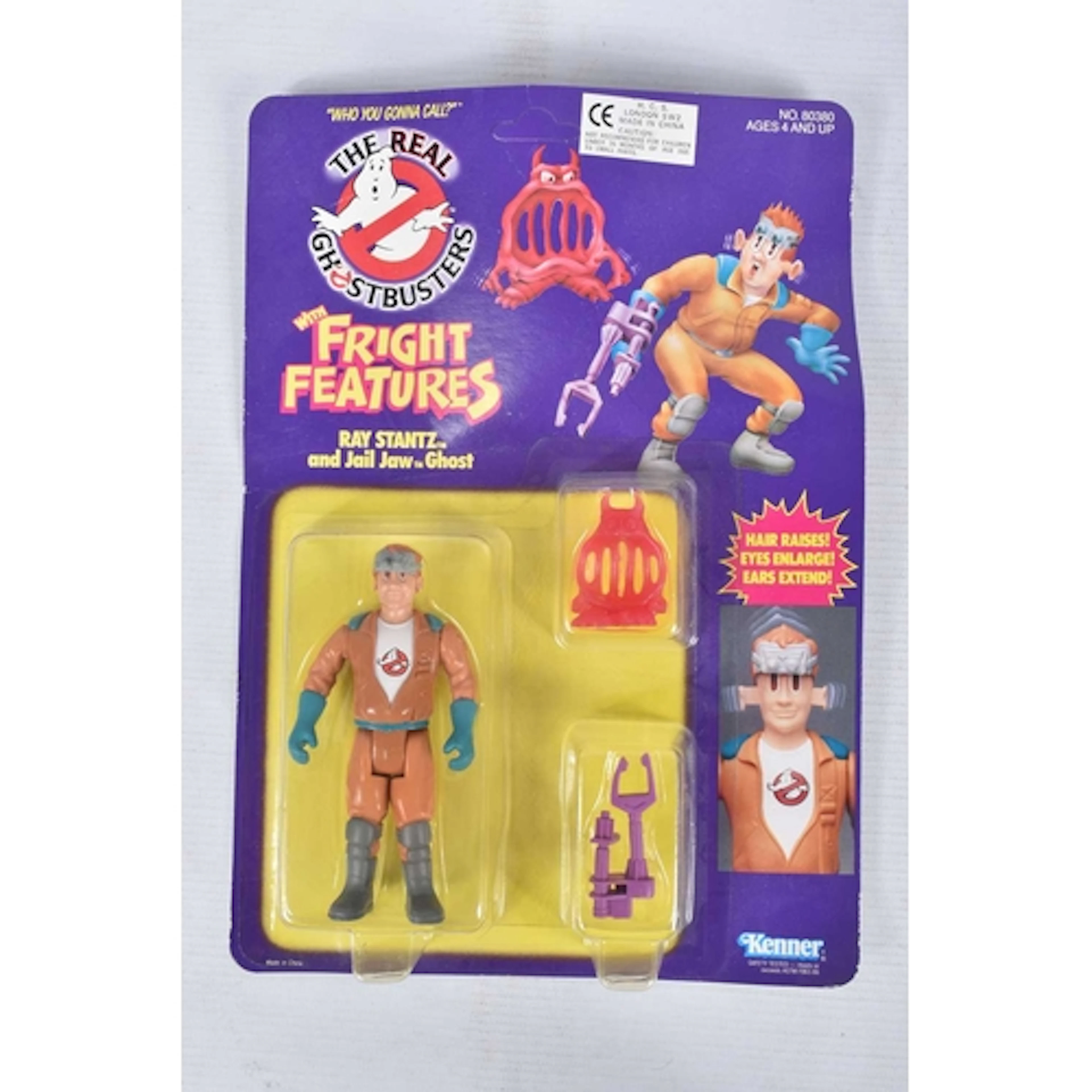 A SEALED CARDED VINTAGE GHOSTBUSTER FIGURE, an original vint...