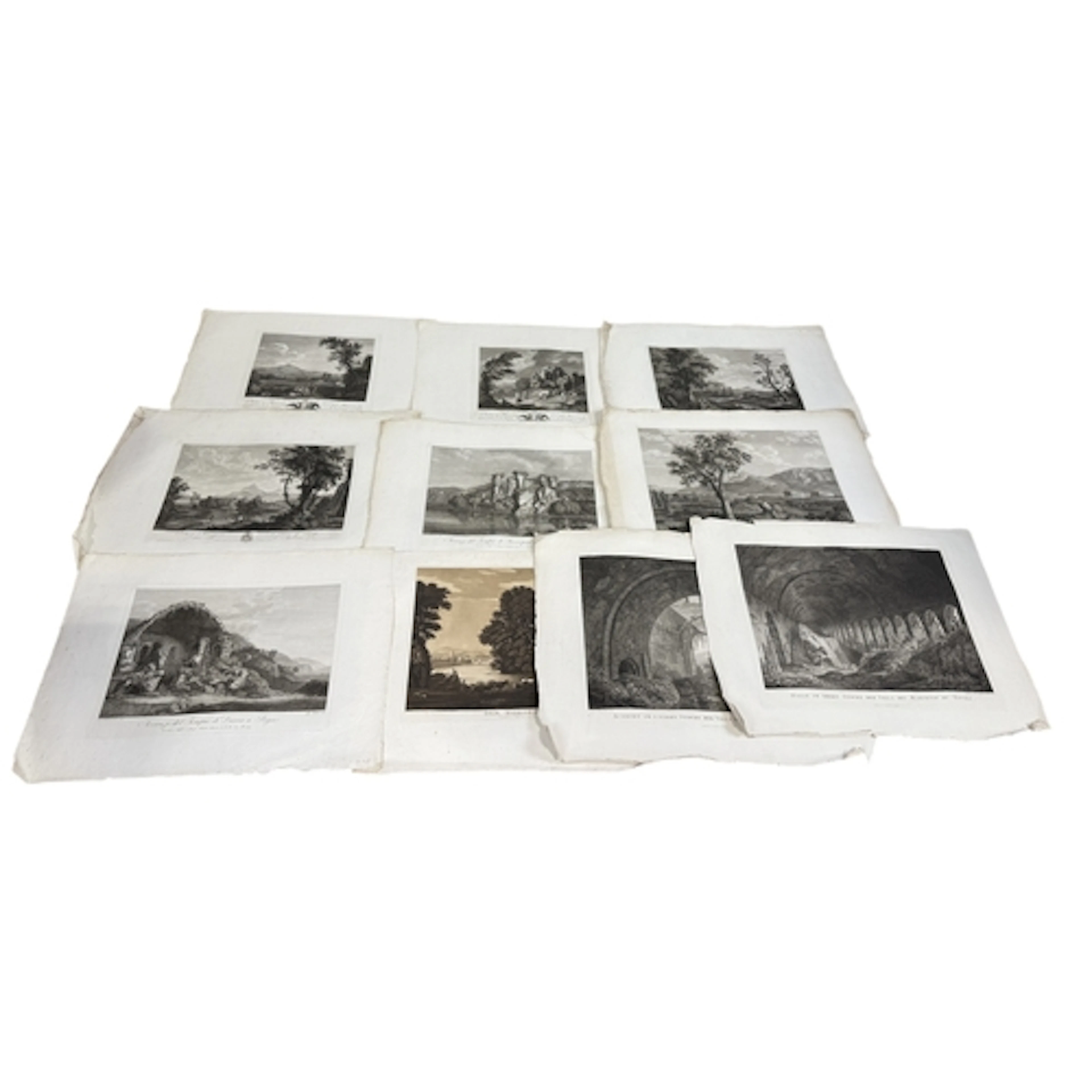 AFTER CARL LUDWIG HACKERT: A GROUP OF BLACK AND WHITE ENGRAV...