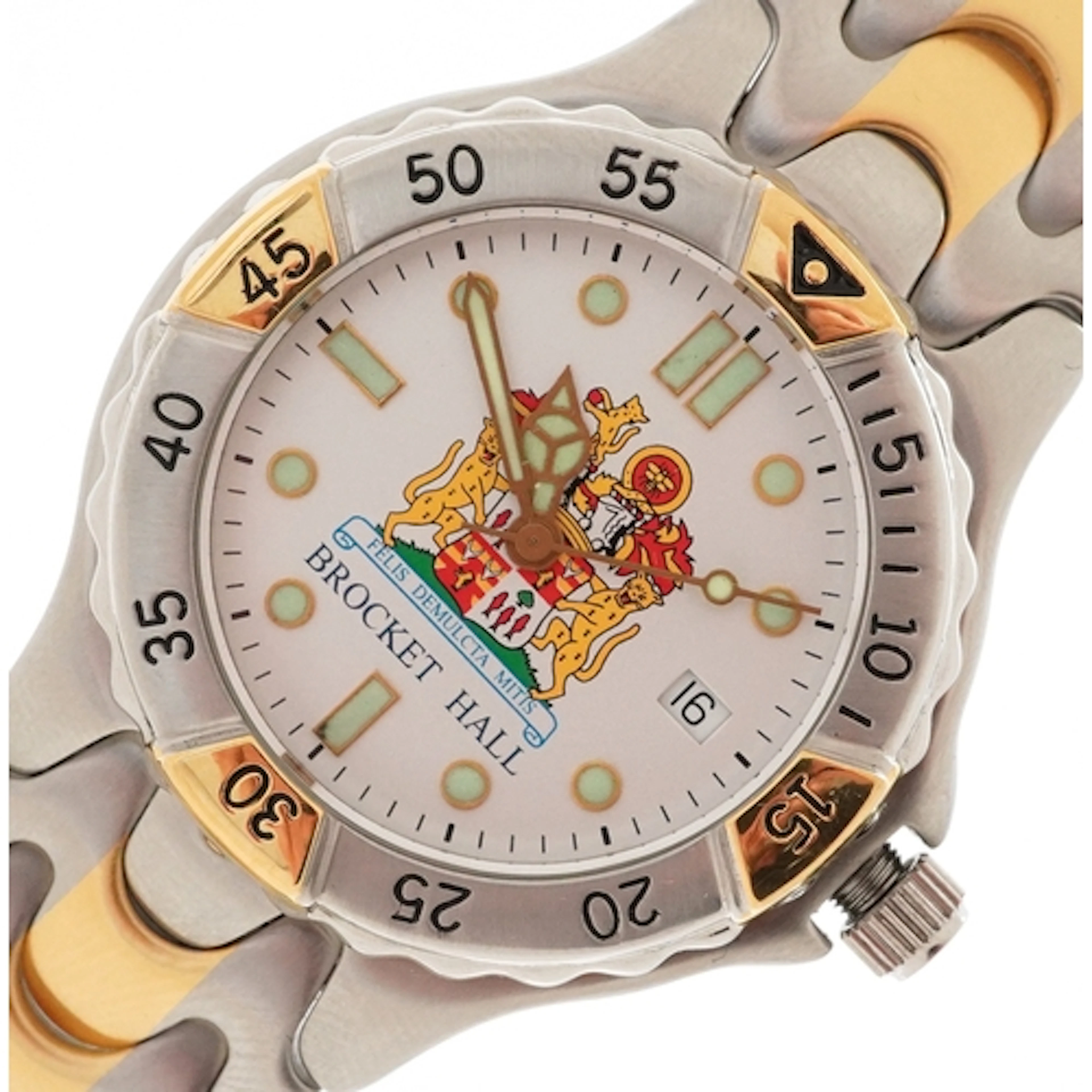 Brocket Hall, gentlemen's golfing interest quartz wristwatch...