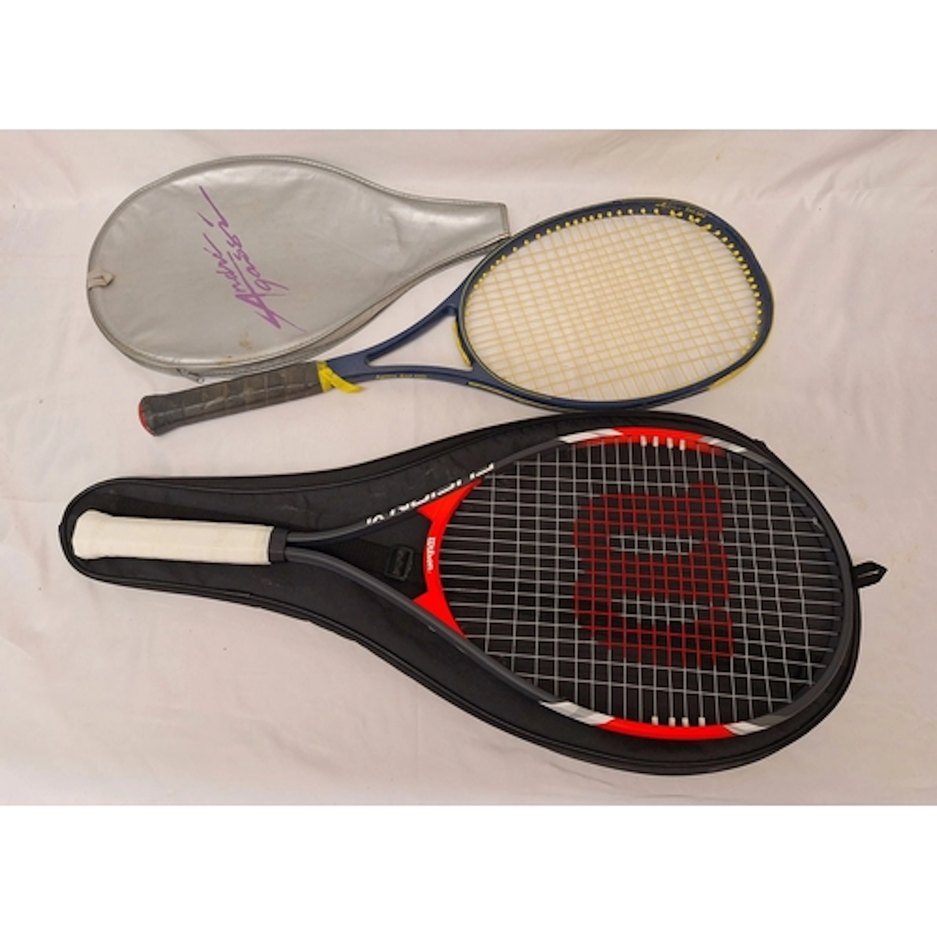 Wilson Tennis Racket in case & Donnay Tennis racket in Andre...