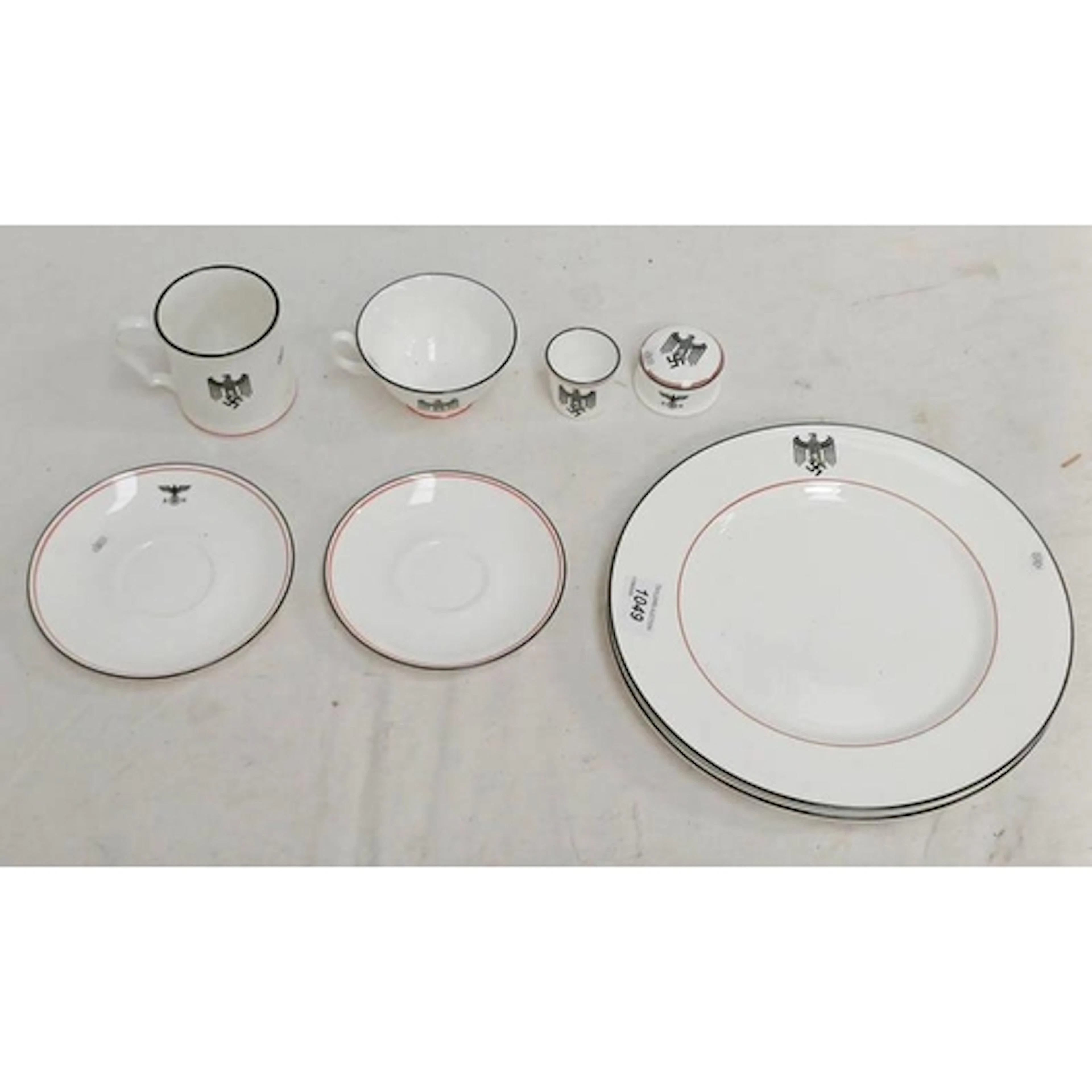 WW2 STYLE GERMAN STYLE PORCELAIN TO INCLUDE SEVERAL MARKED K...