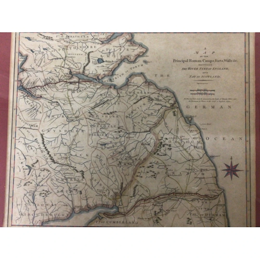 A Map of the Principal Roman Camps, Forts, Walls &c. Bet...