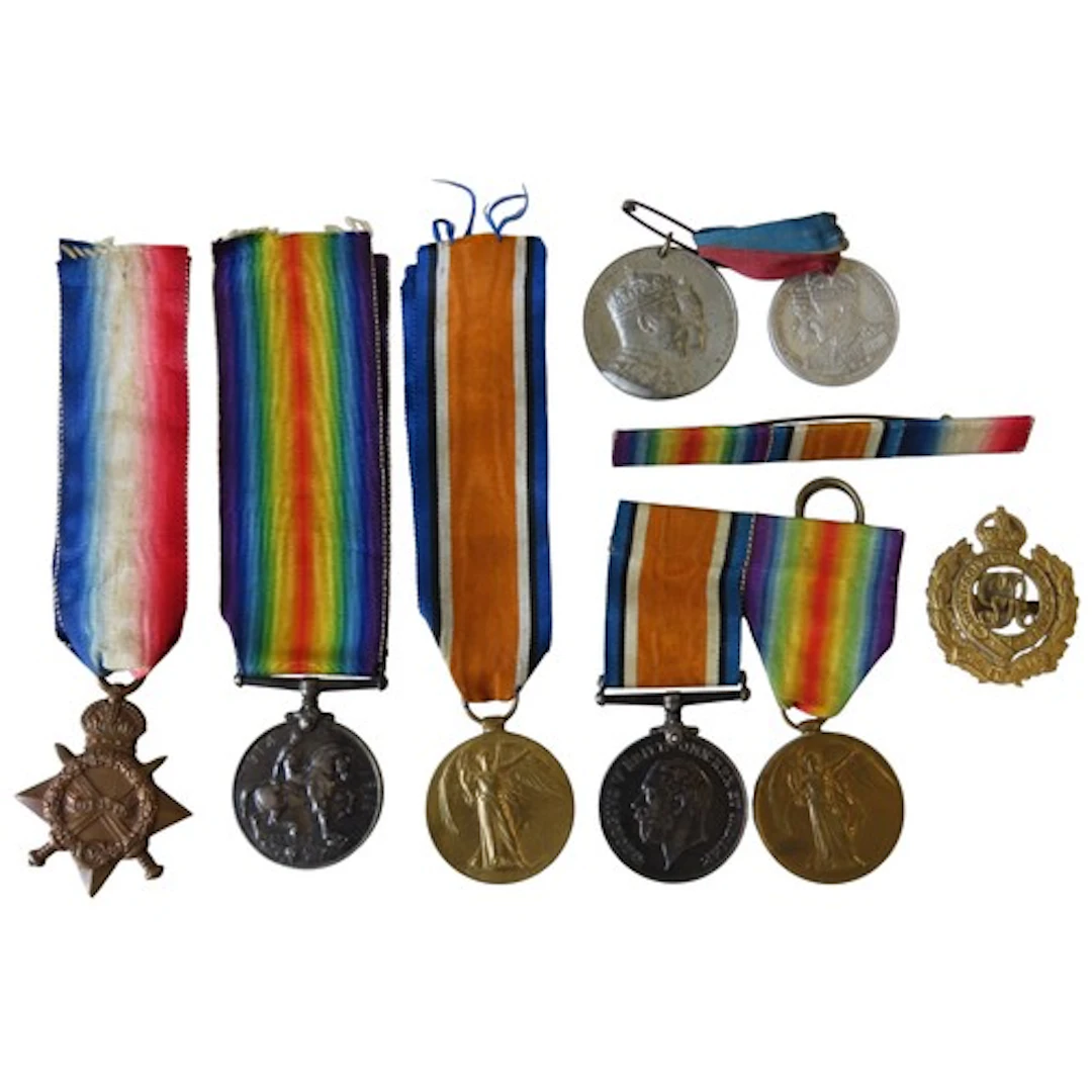 A COLLECTION OF GREAT WAR MEDALS, the lot comprised of: 191...
