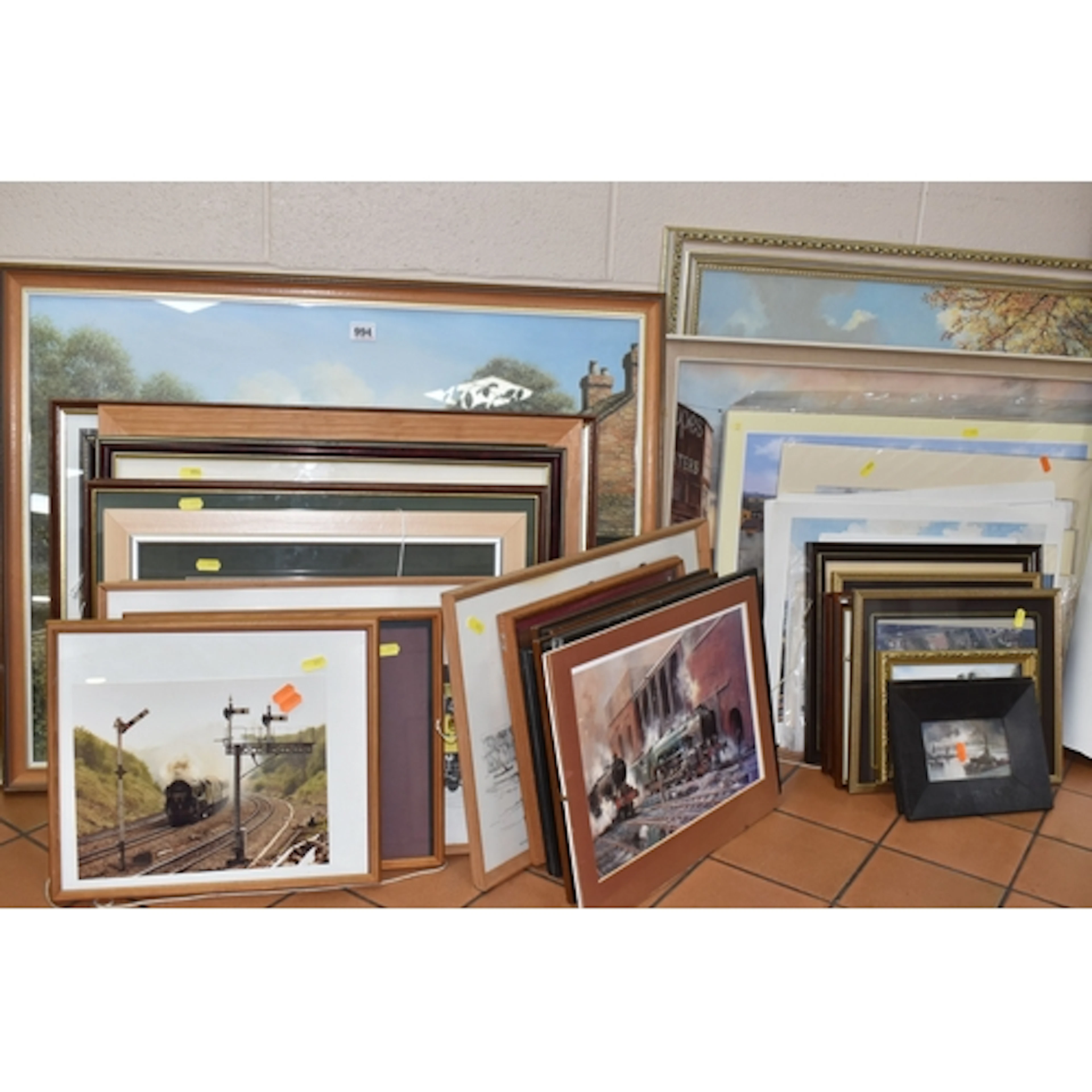 A QUANTITY OF ASSORTED FRAMED AND UMFRAMED PRINTS, subjects ...