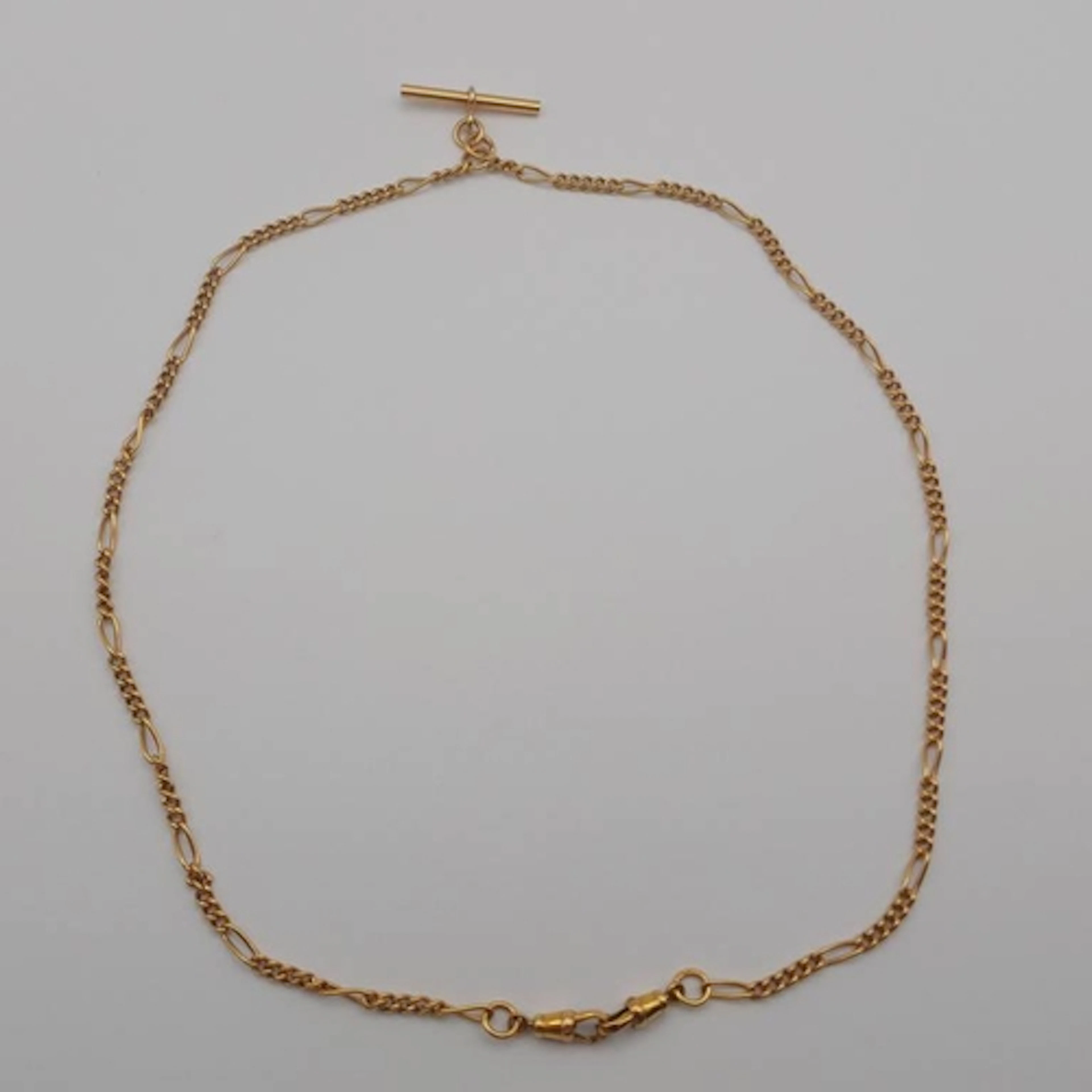 9CT GOLD WATCH CHAIN - 7.0 G