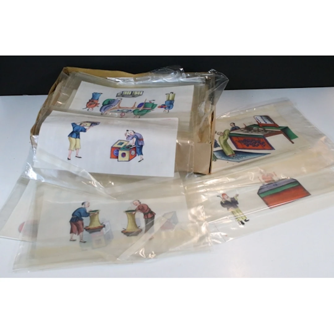 Collection of early to mid 20th century Chinese pith paintin...