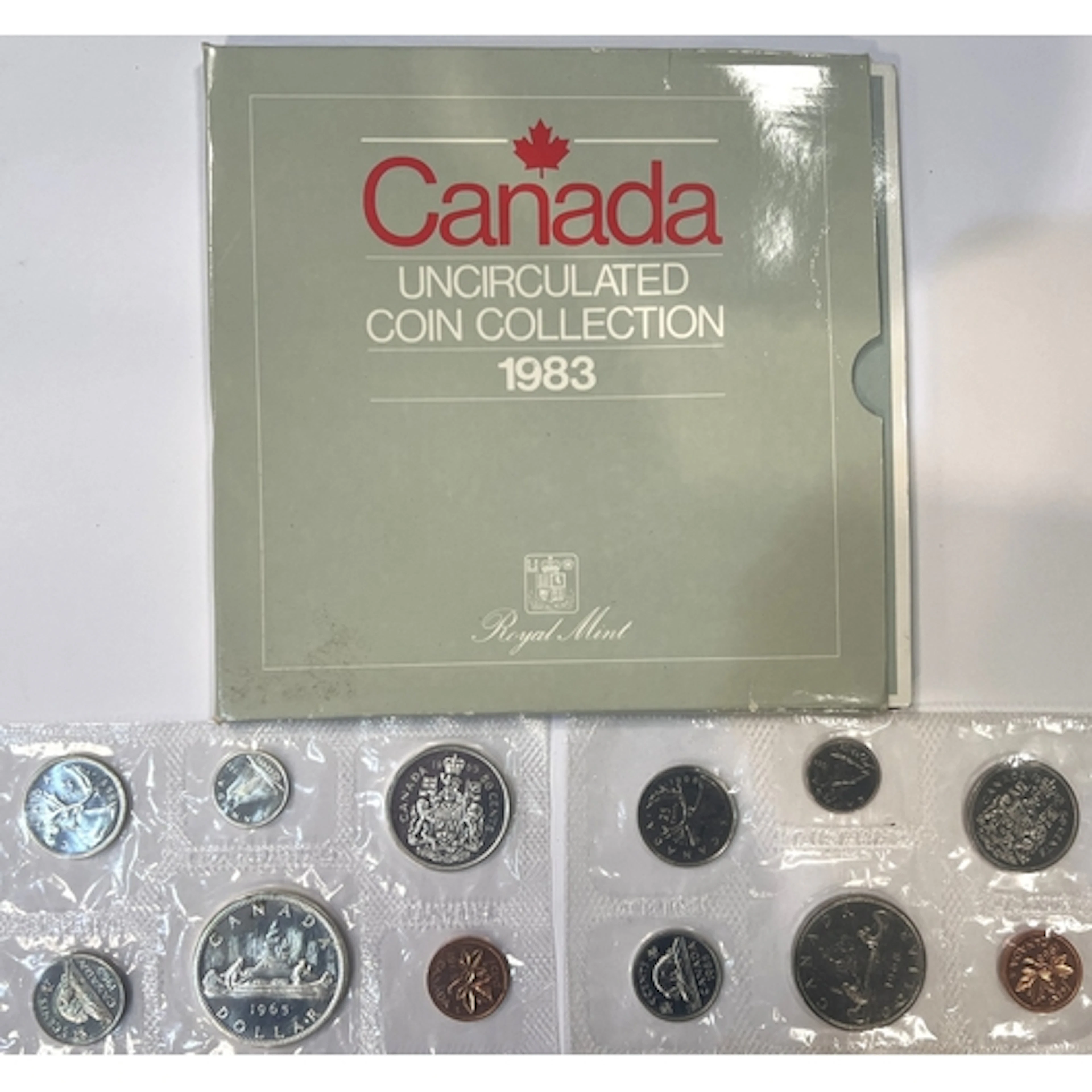 Canadian uncirculated coin sets: 1965, 1968 and 1983