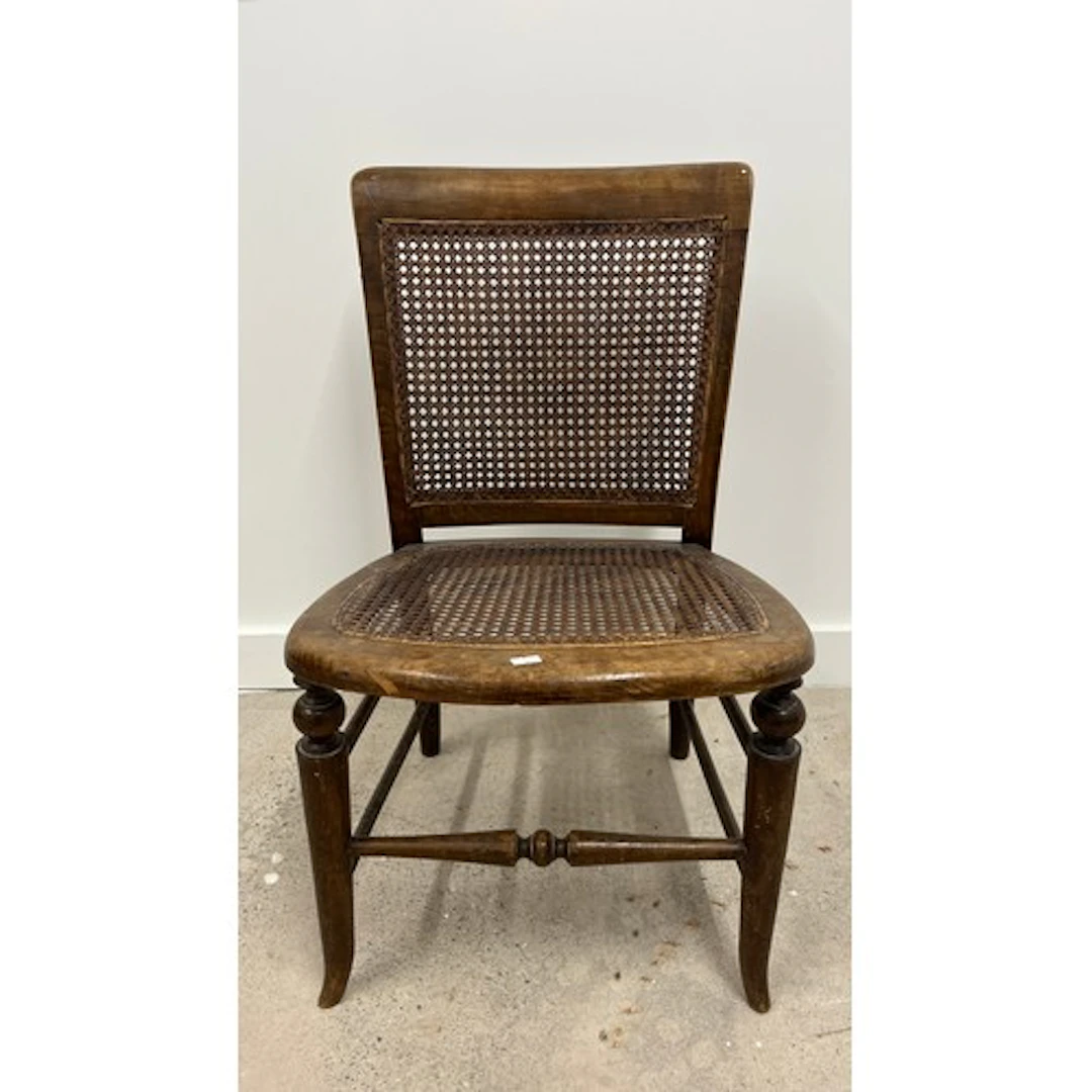 Vintage rattan bedroom chair.