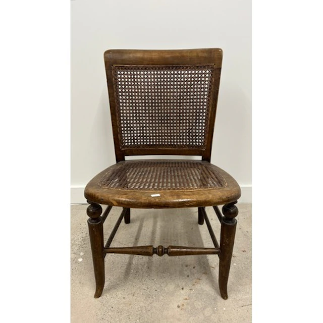 Vintage rattan bedroom chair.