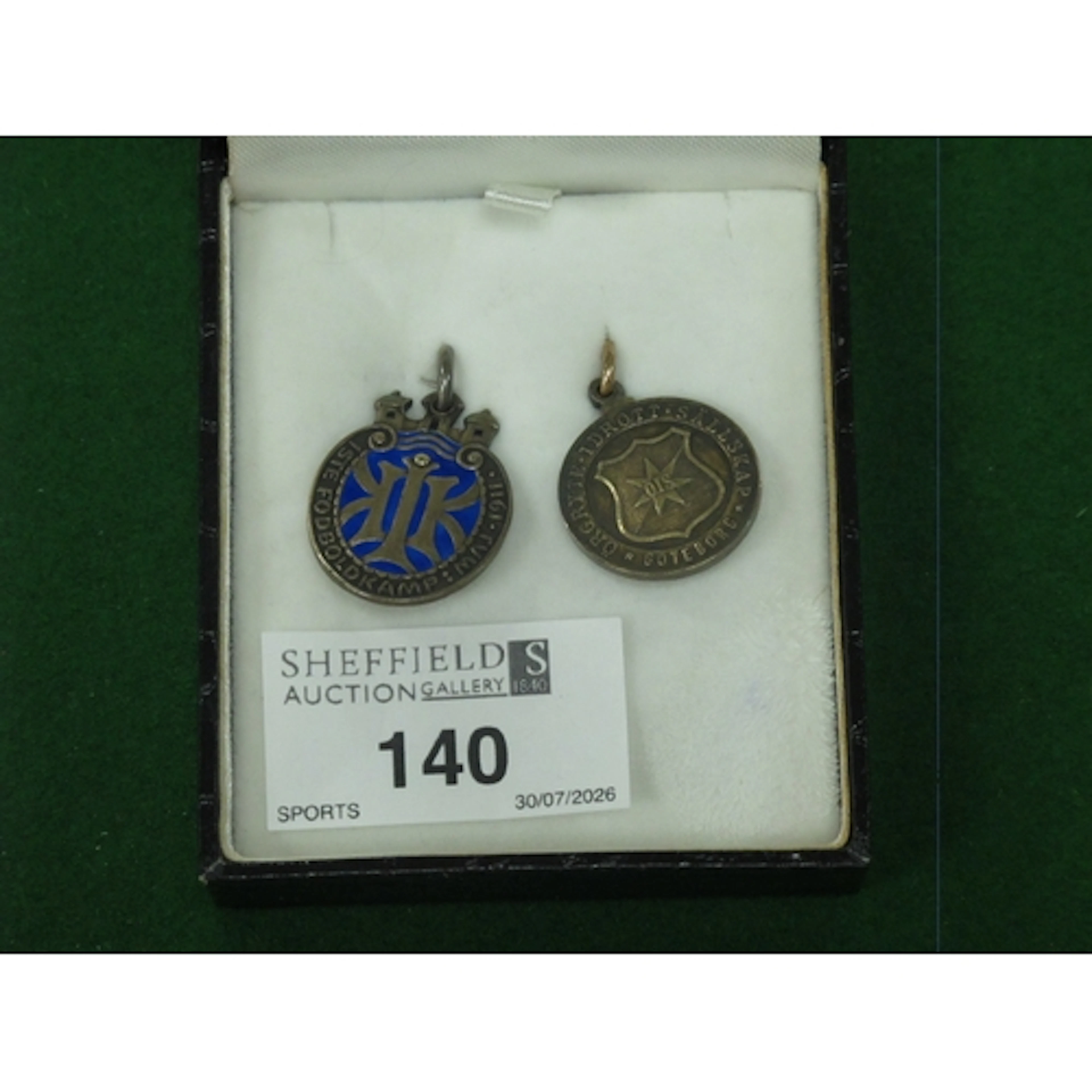 1911 Sheffield Wednesday Medals, awarded to Goalkeeper J.E (...