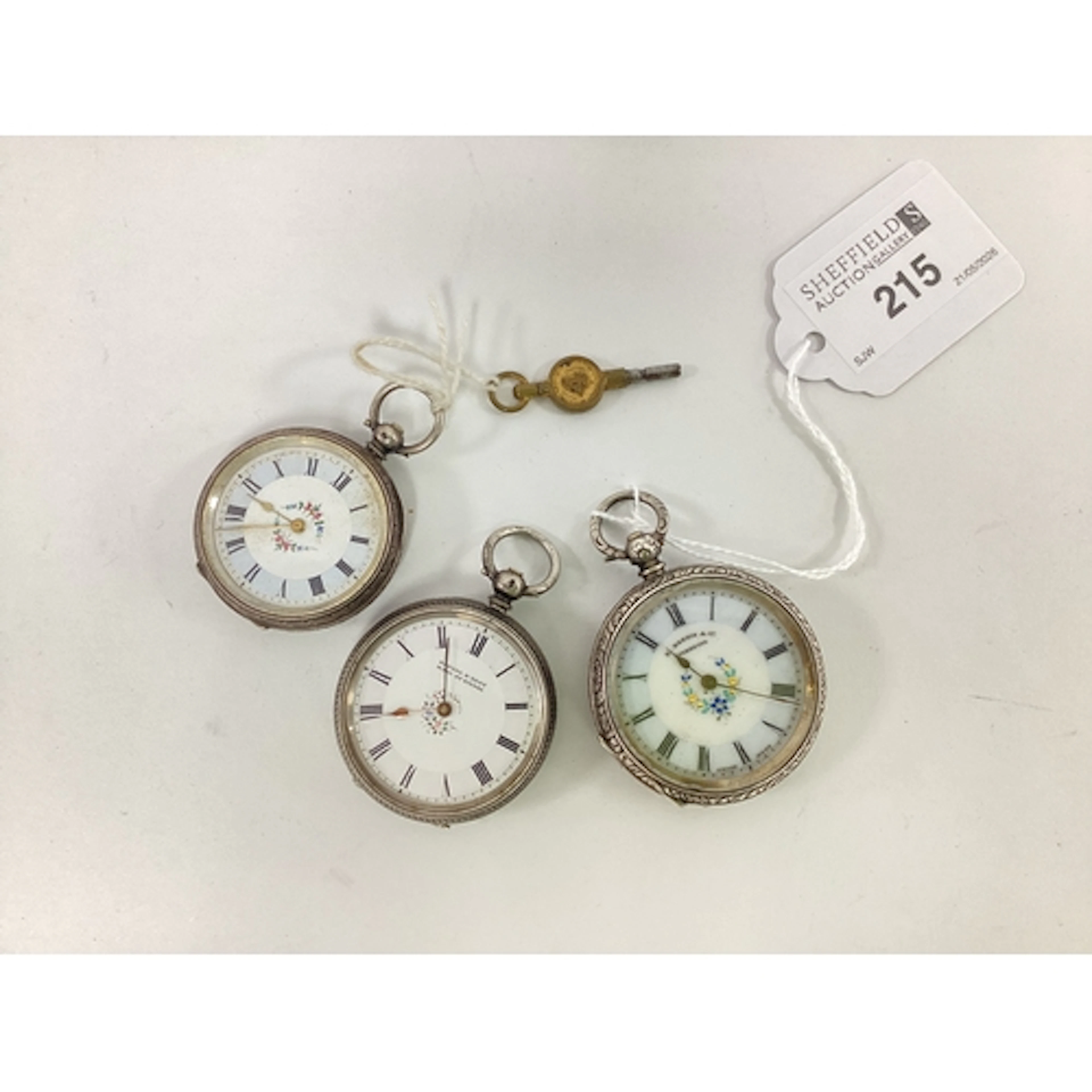 A Small Collection of Decorative Fob Watches, including E Ha...