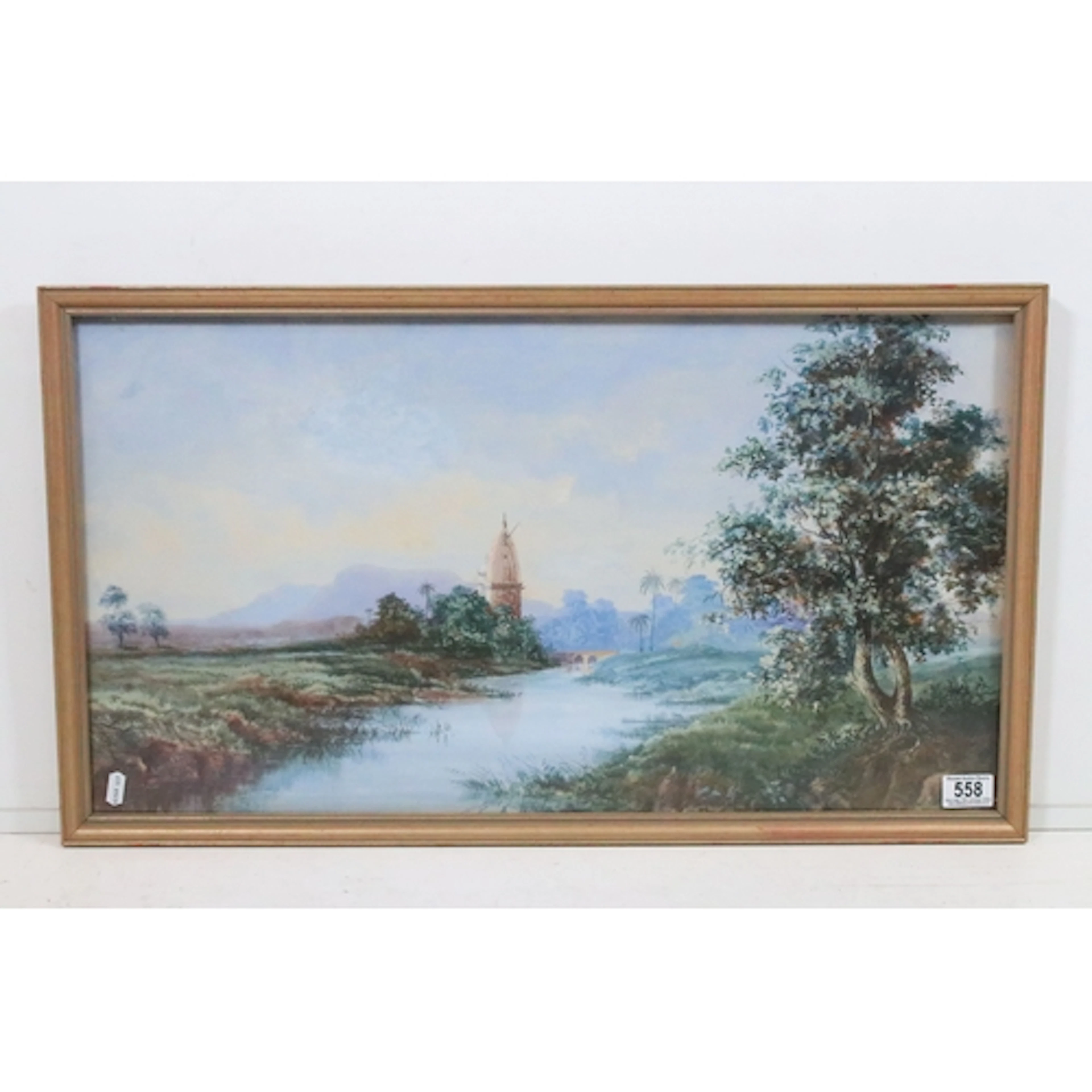 Louis Frank (Australian, c.1830 - 1923), landcsape scene wit...