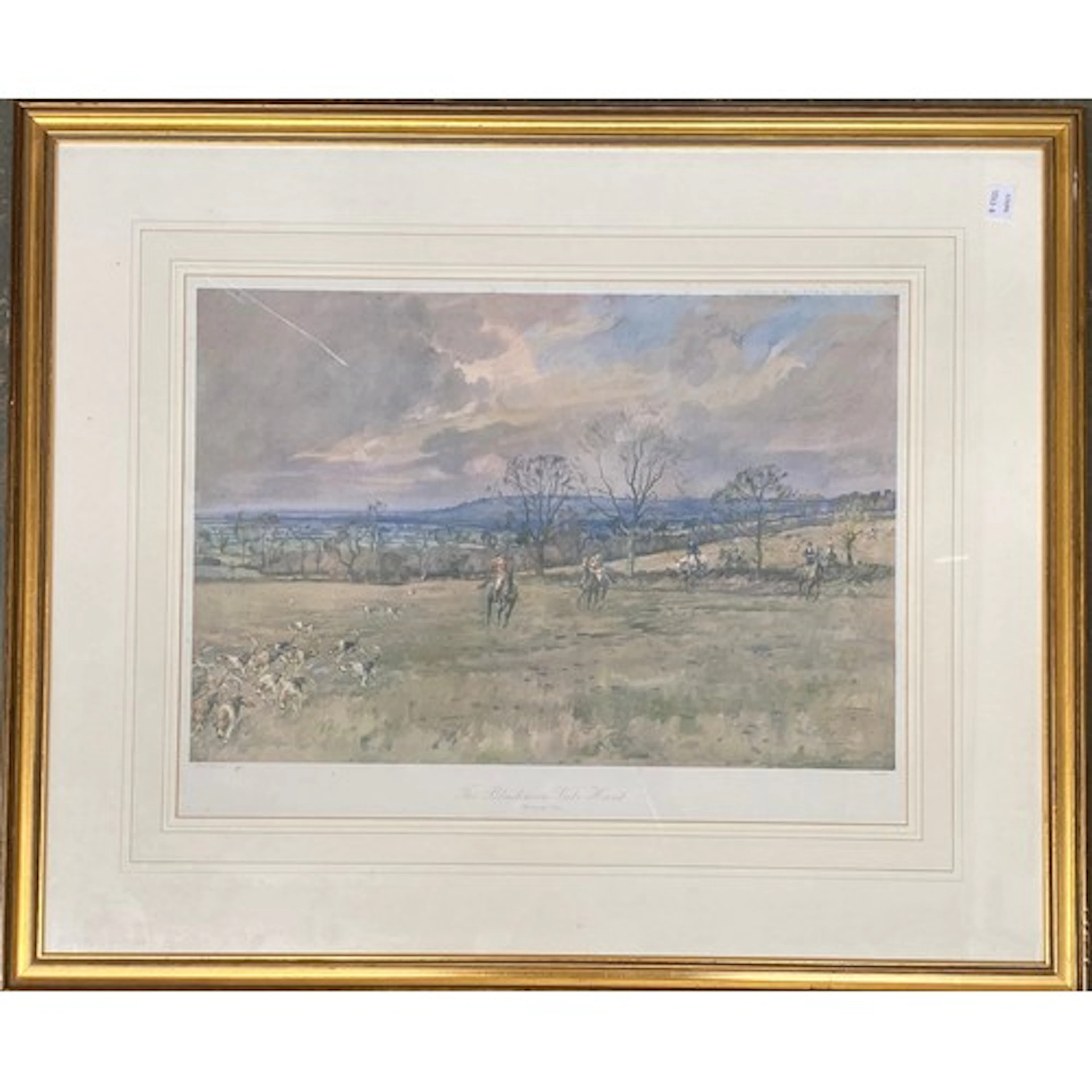 Lionel Edwards, The Blackmore Vale Hunt, colour print, 28x50...