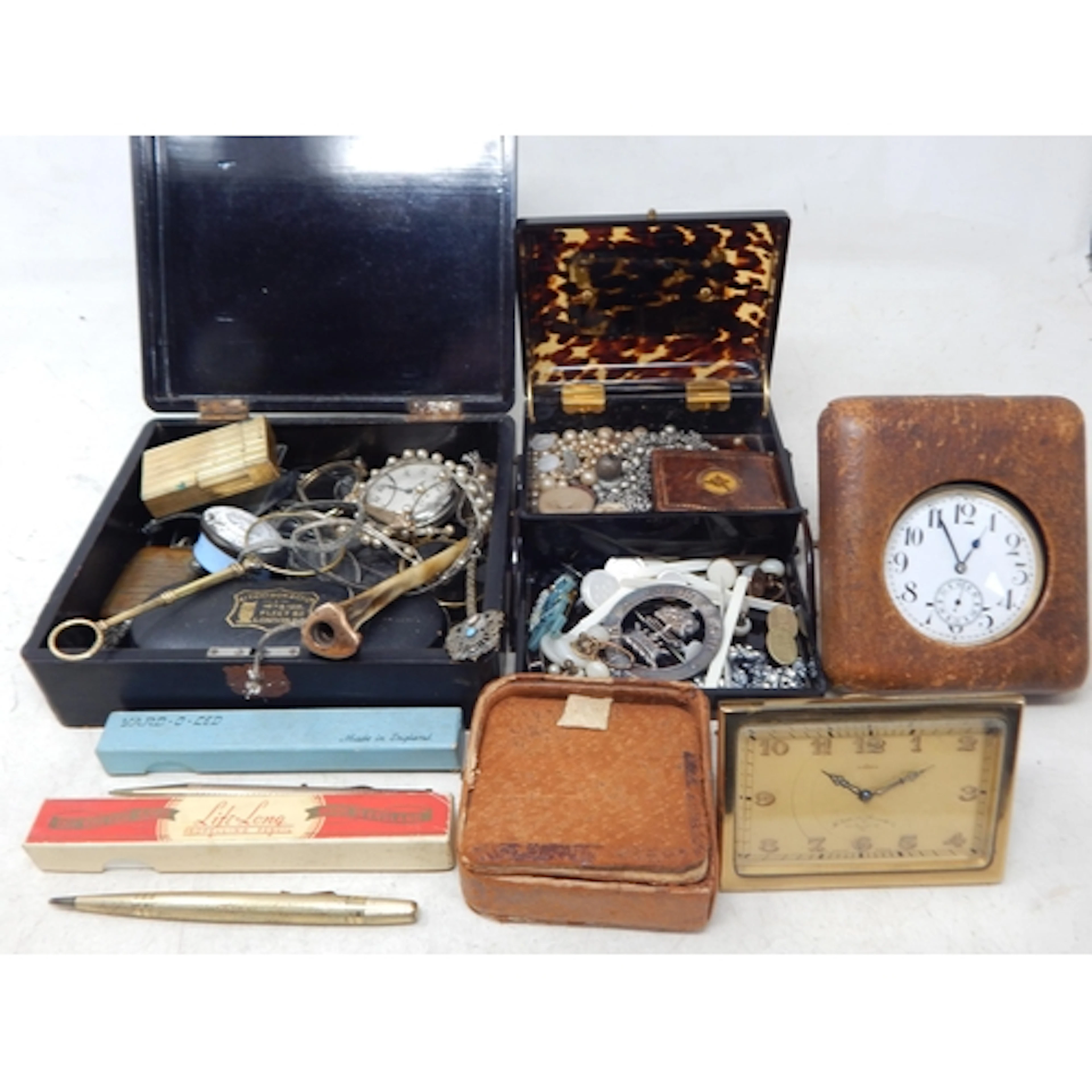 A Quantity of Items Contained in Two Boxes Including a Gold ...
