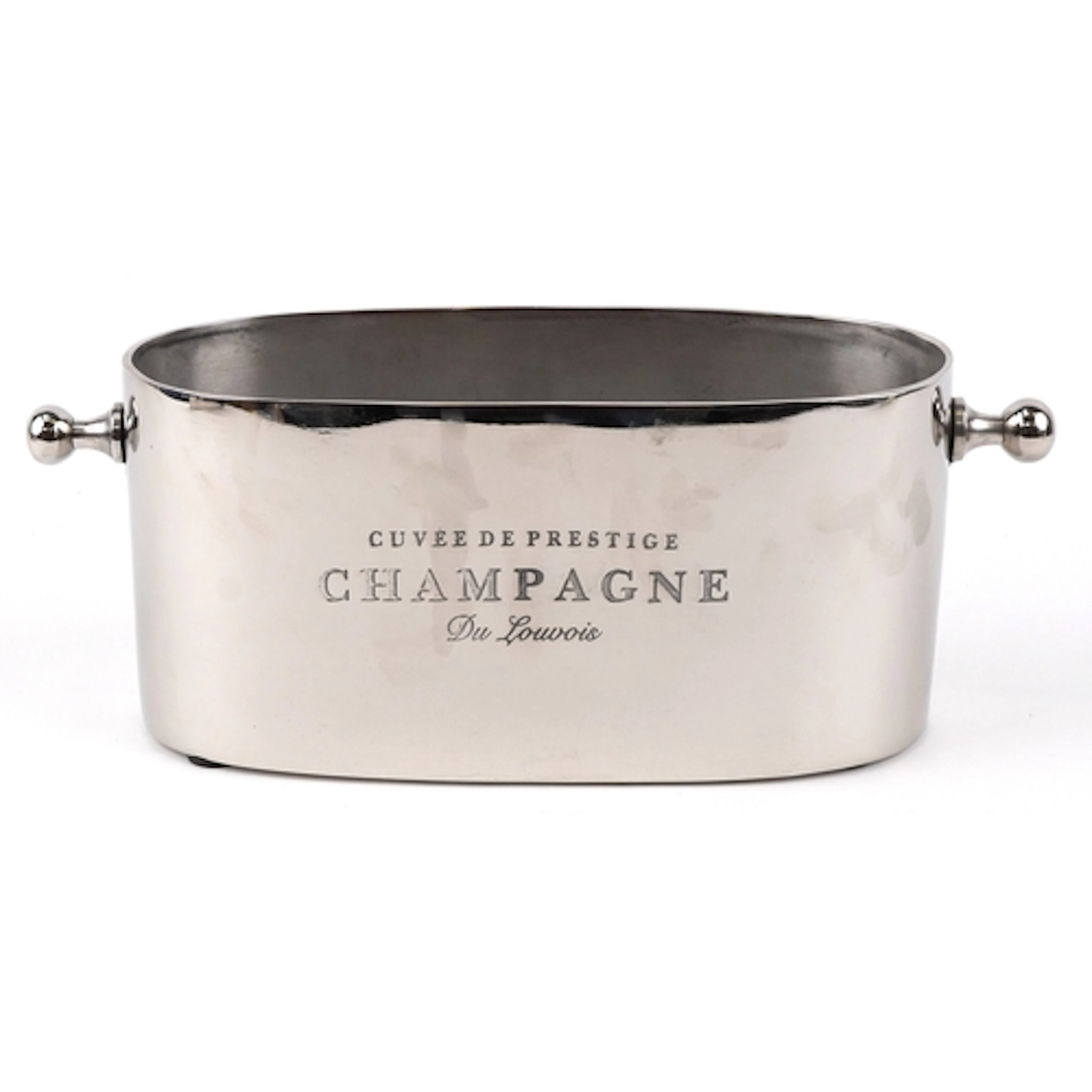 Du Louvois style chromed Champagne ice bucket with doorknob ...