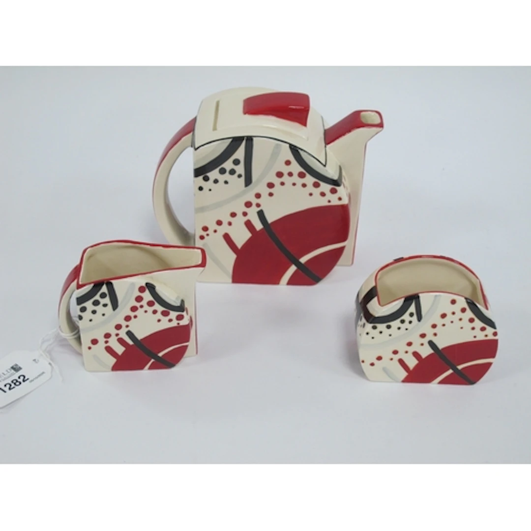 Wedgwood Clarice Cliff 'Carpet Teaset', limited edtion of 25...