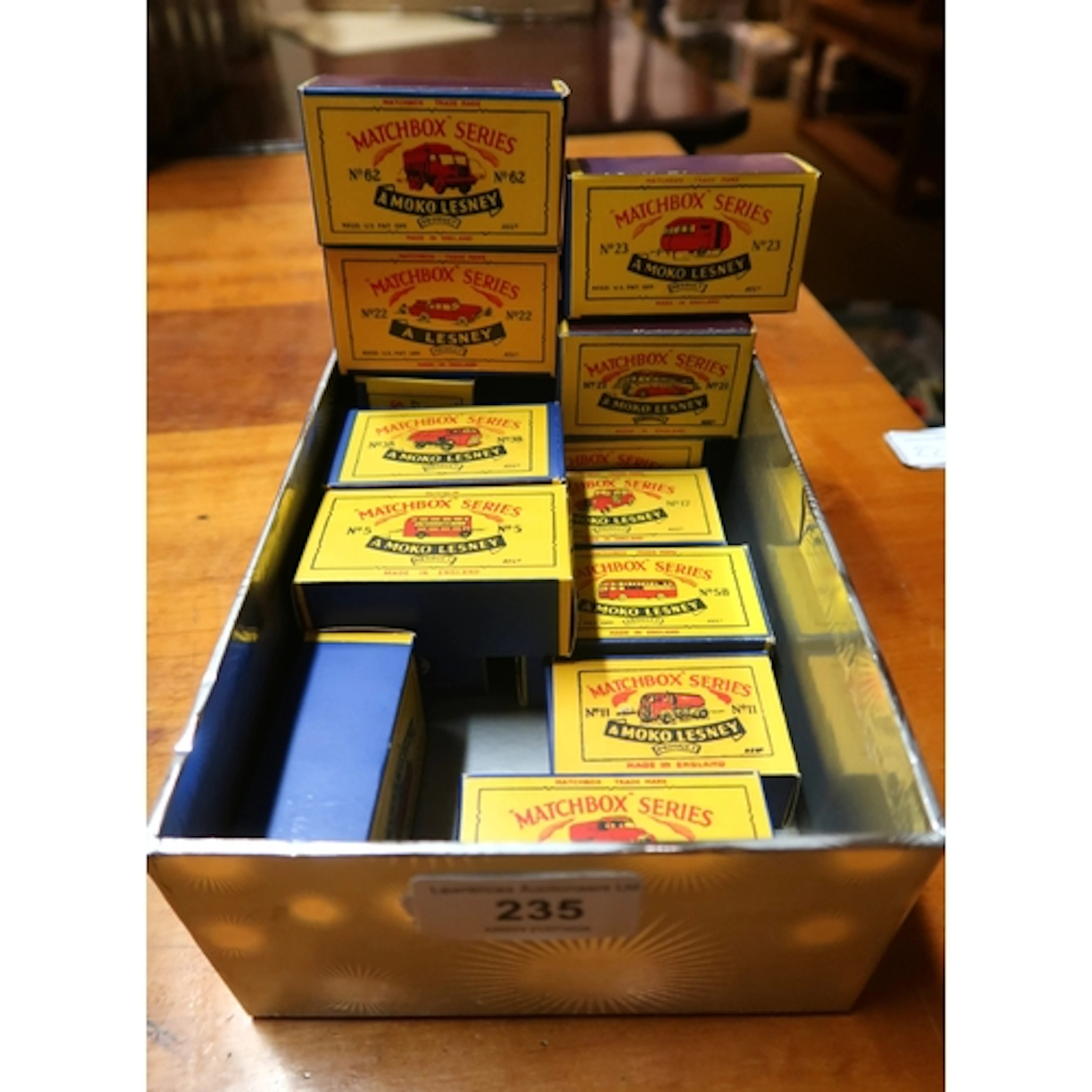 Collection of fourteen Matchbox series Moko Lesney diecast m...