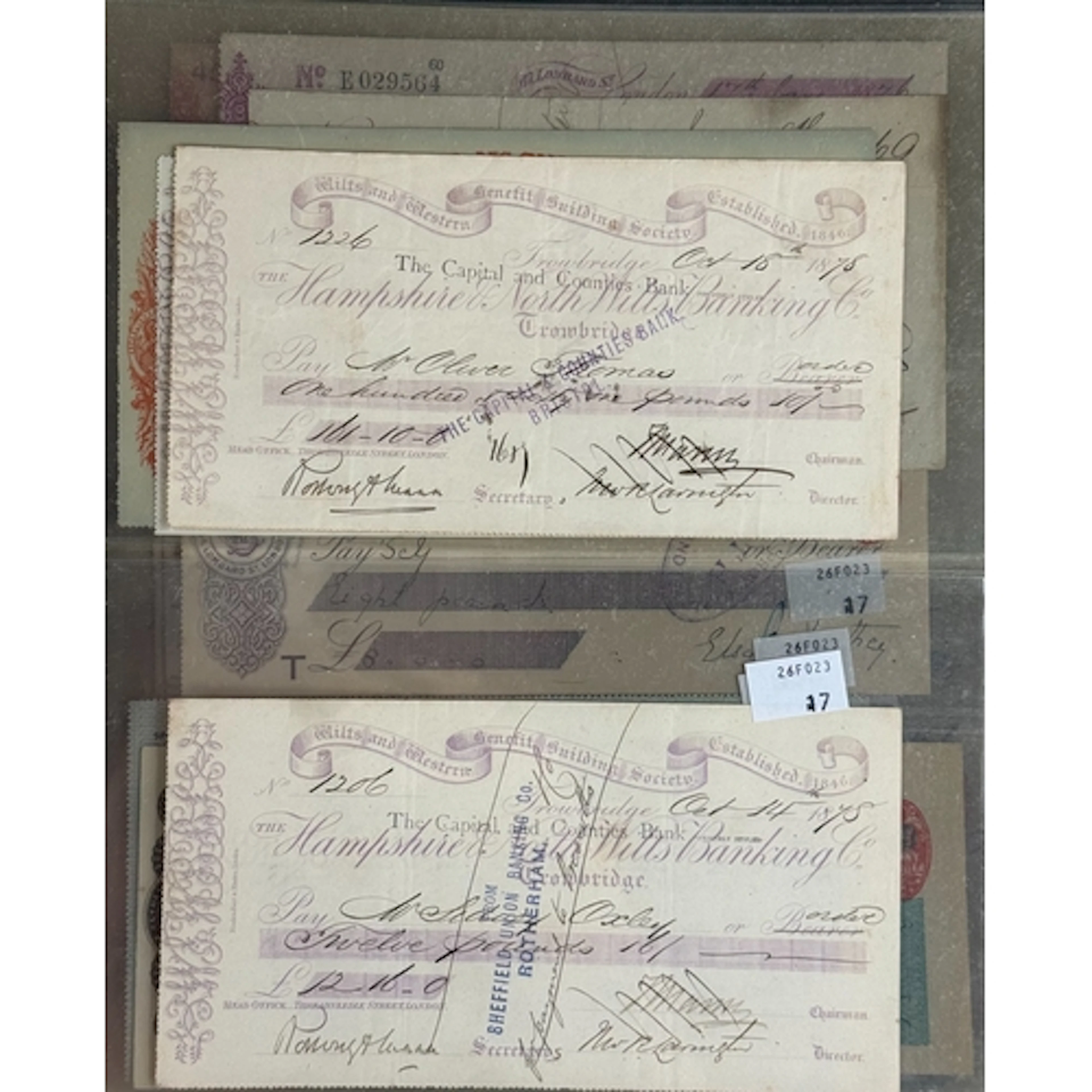 Banknotes/Scripophily: Bank of England, Merlyn Lowther, limi...