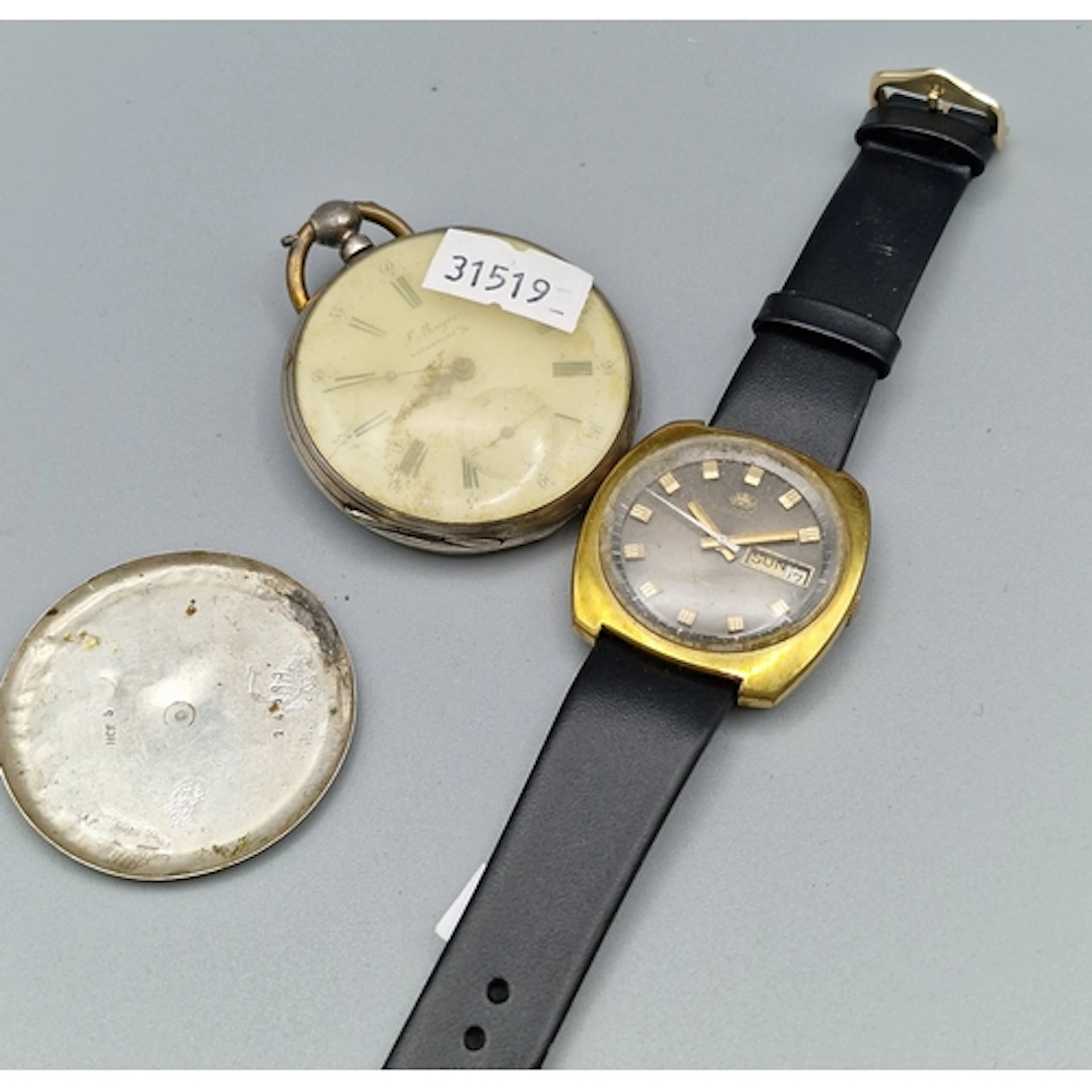 Bucherer vintage gold plated week day automatic gentleman's ...