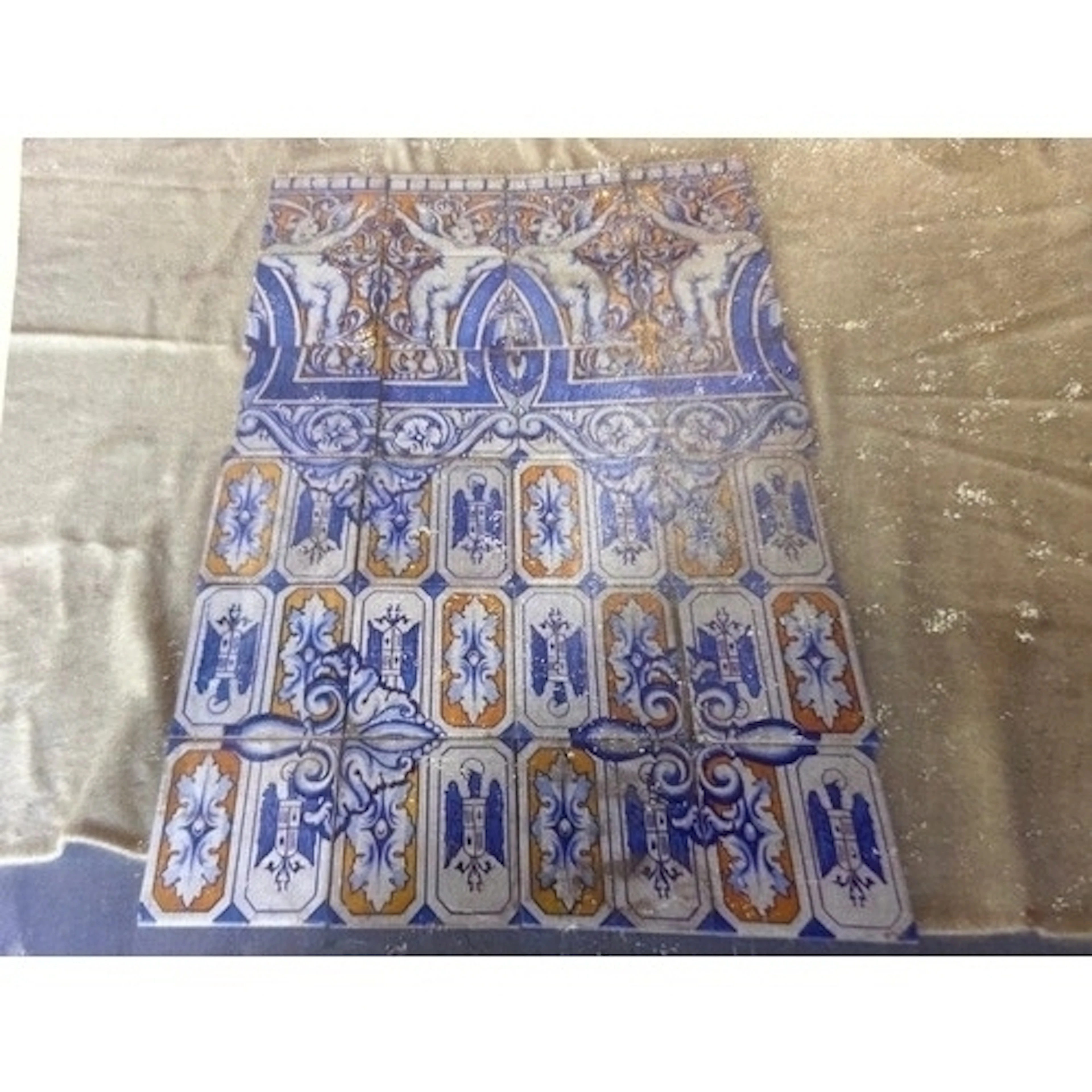 A set of antique Andalusian Tiles of Classical design, some ...