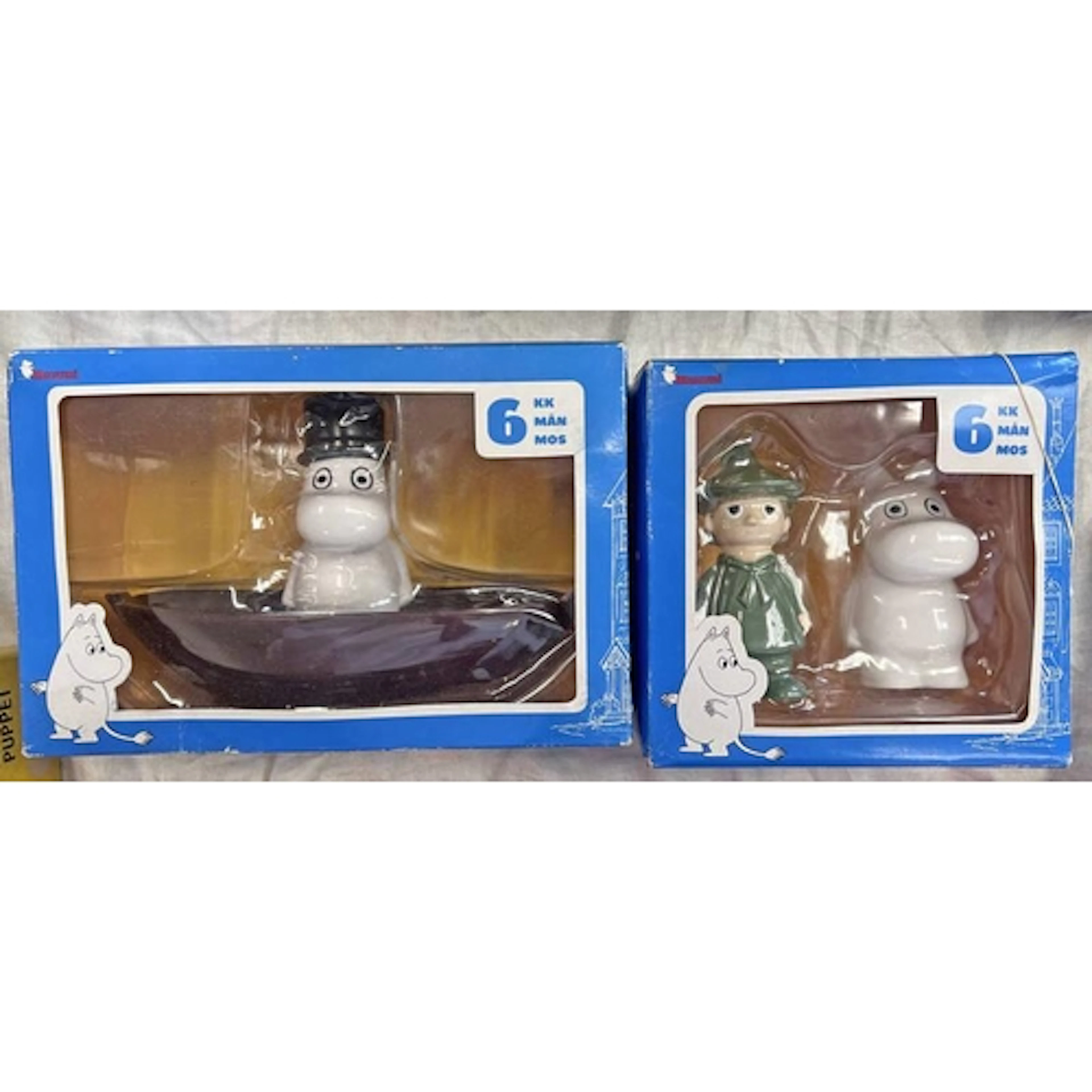 2 MOOMIN FIGURE SETS. BOTH BOXED