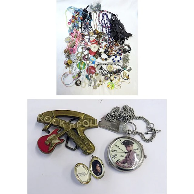 Costume Jewellery incl. Carlsberg Adidas pendant, beaded nec...