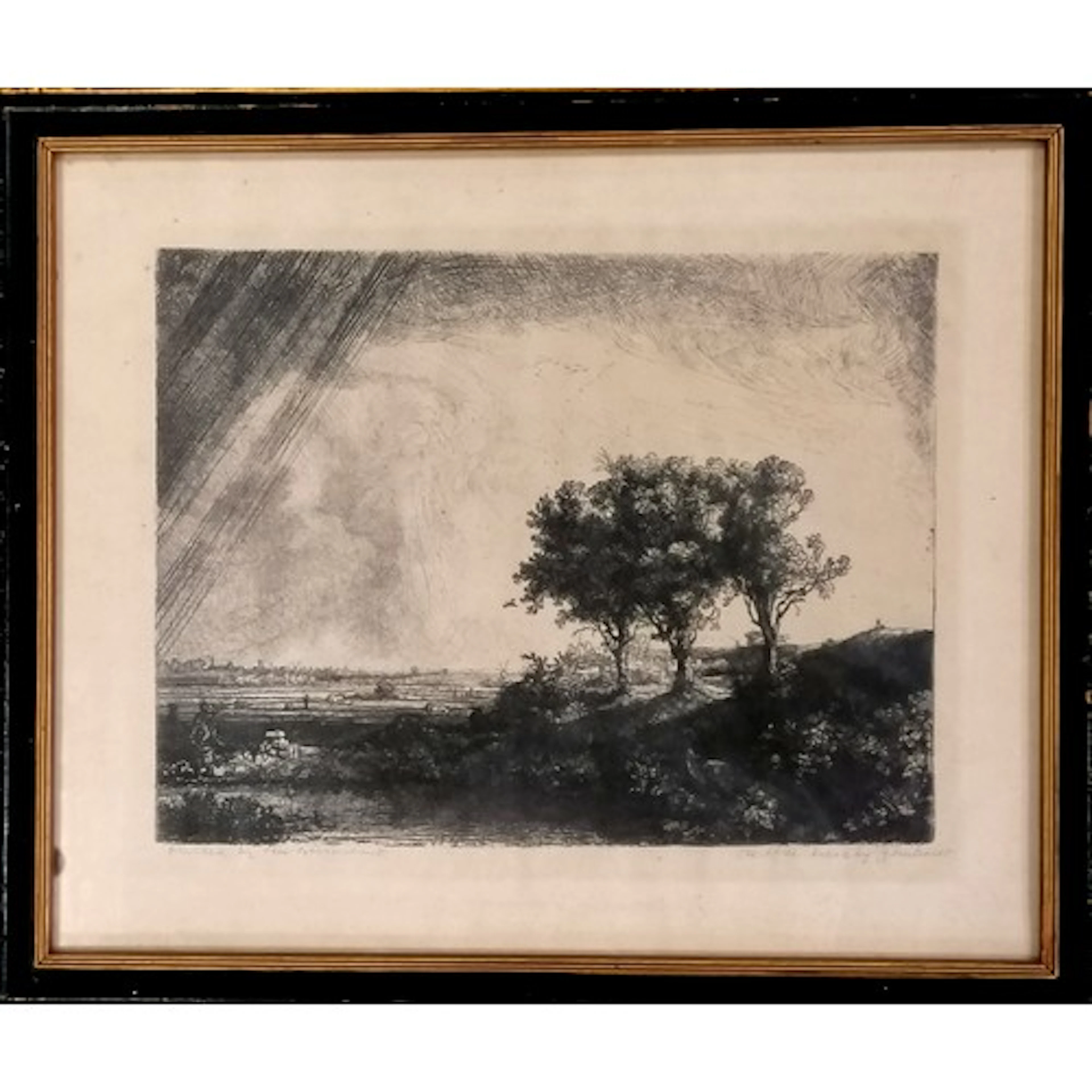 Theo Beerendonk (1905-79) signed print of 'The three trees' ...