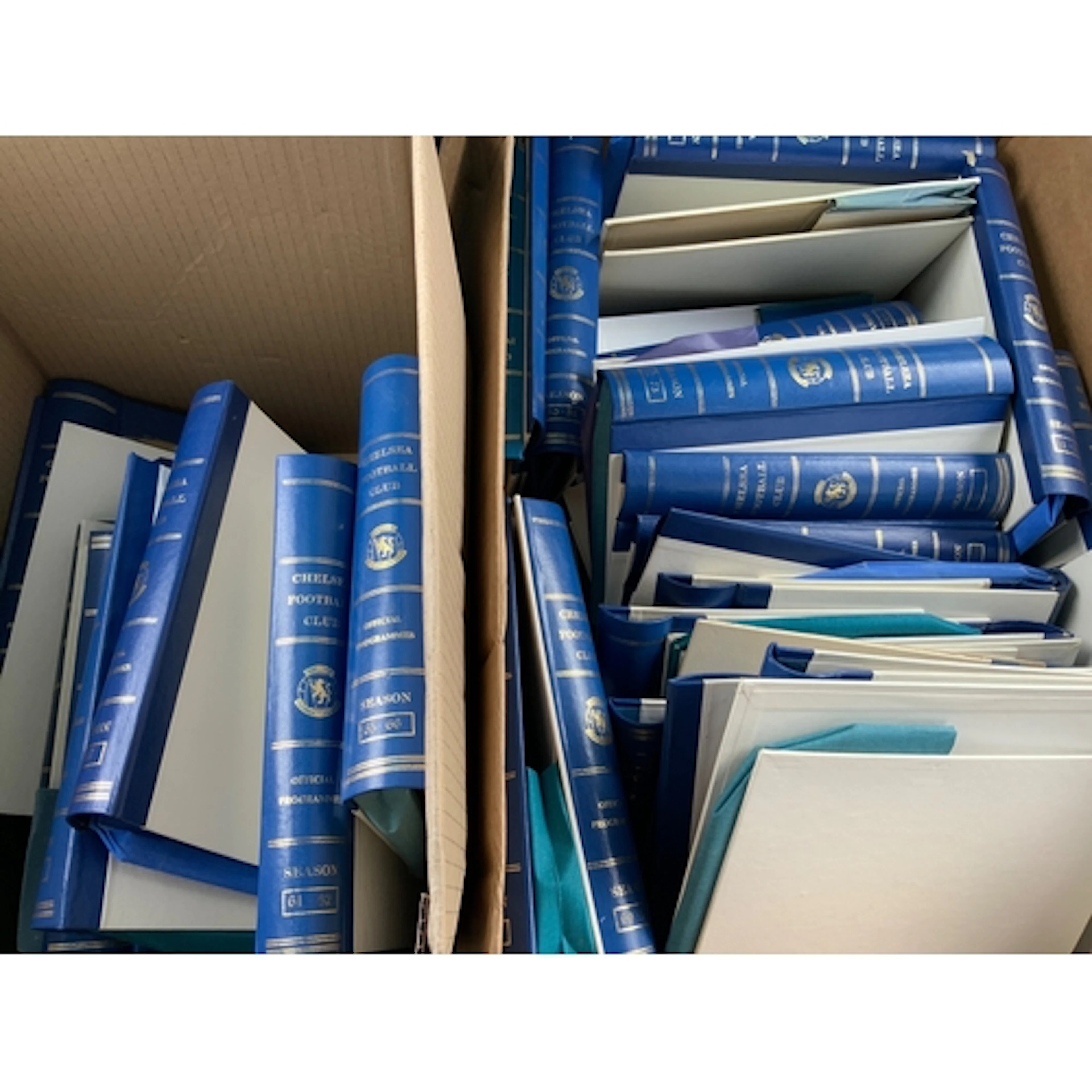 Chelsea Football Programme Binders: Official older binders w...