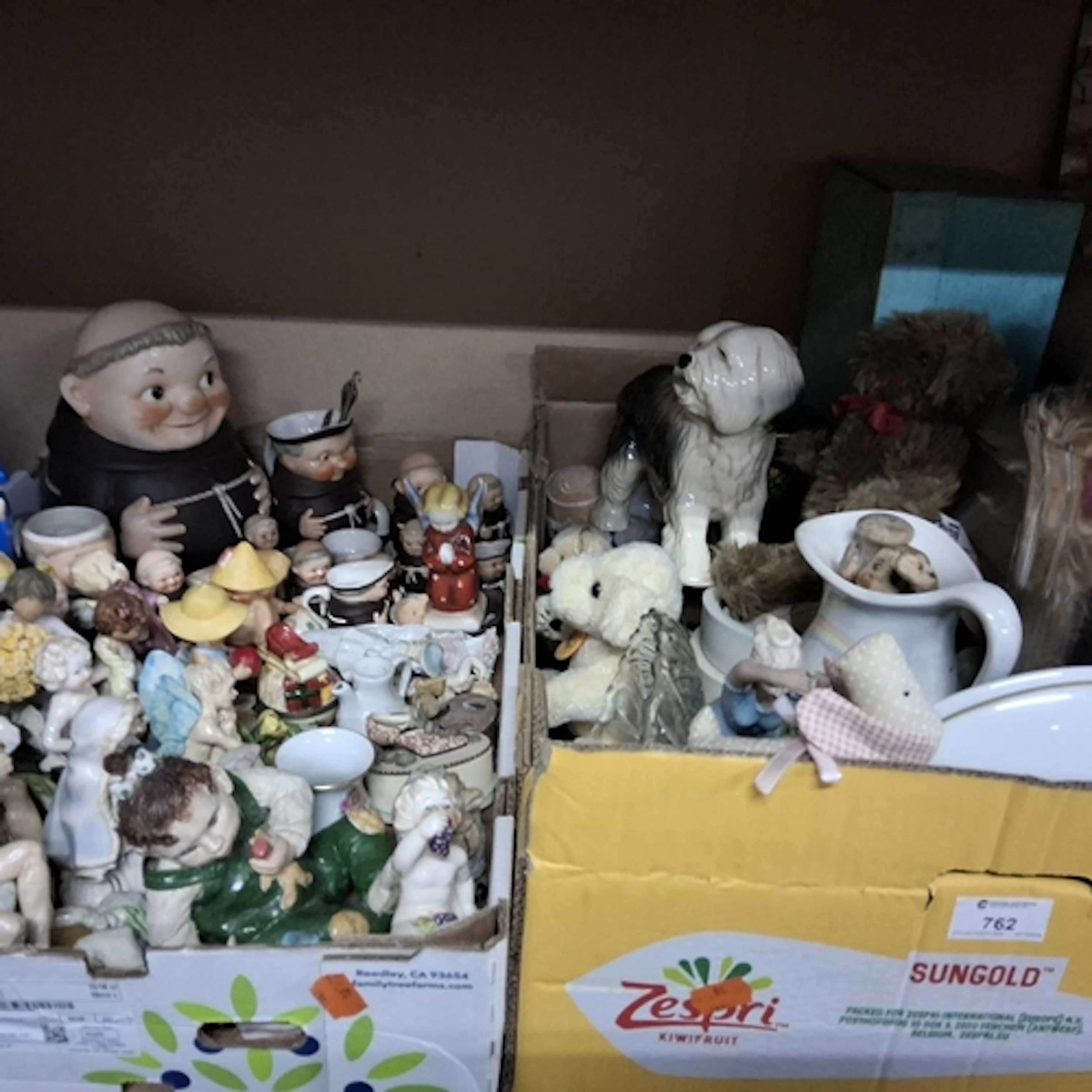 TWO BOXES OF MIXED CERAMICS AND GLASS to include an assortme...