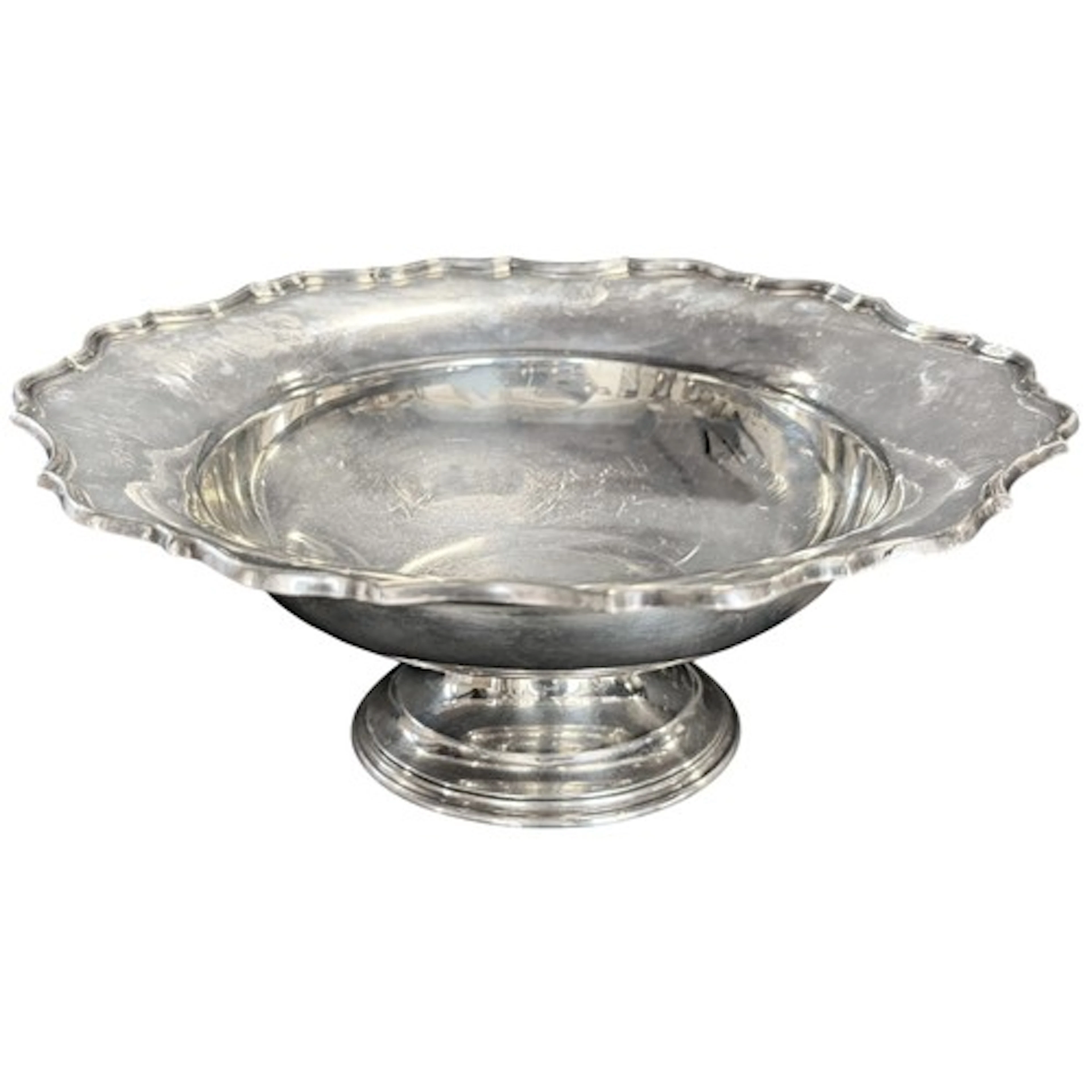 A George V silver pedestal dish, Chester 1918, by Barker Bro...