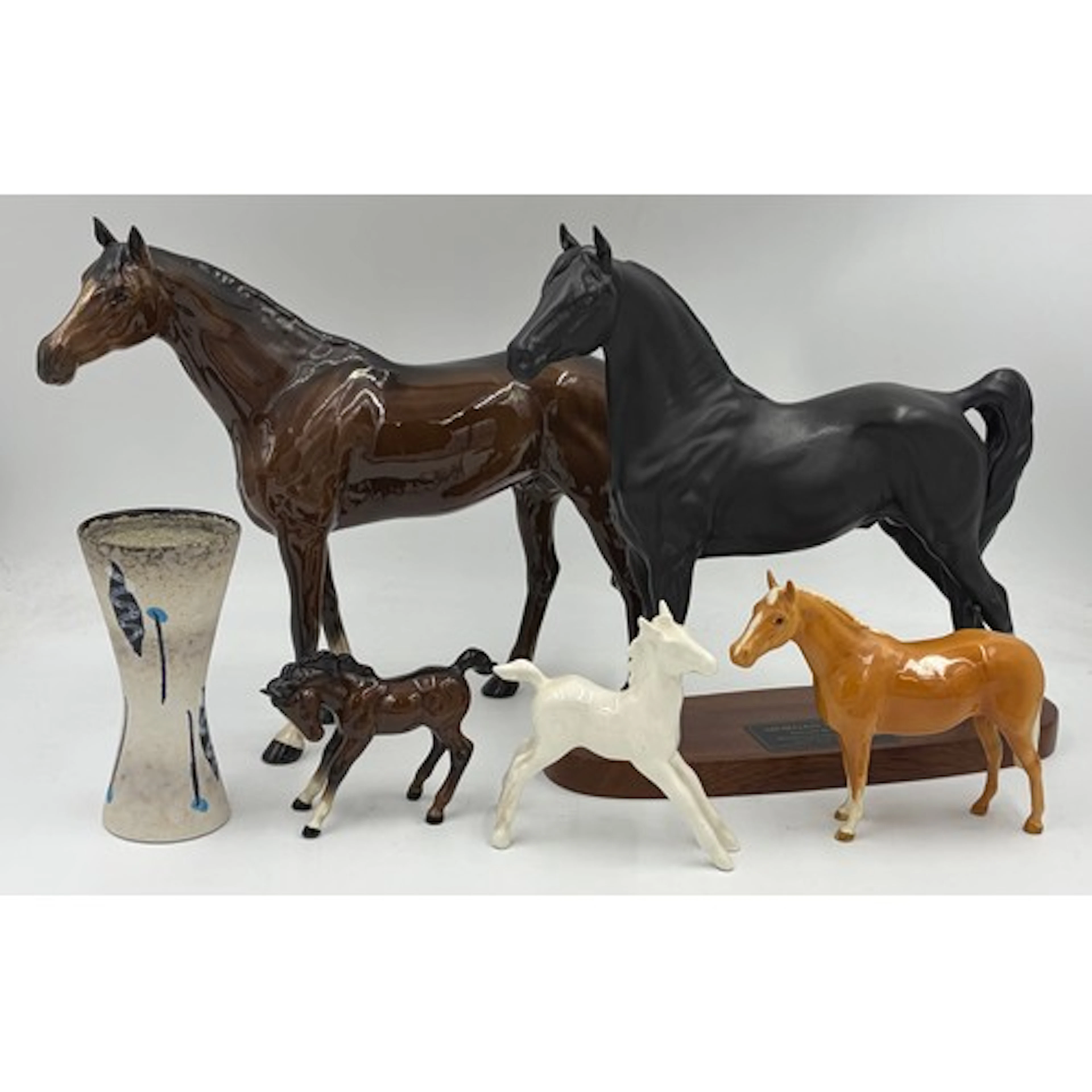 A collection of Beswick horses to include Connoisseur model ...