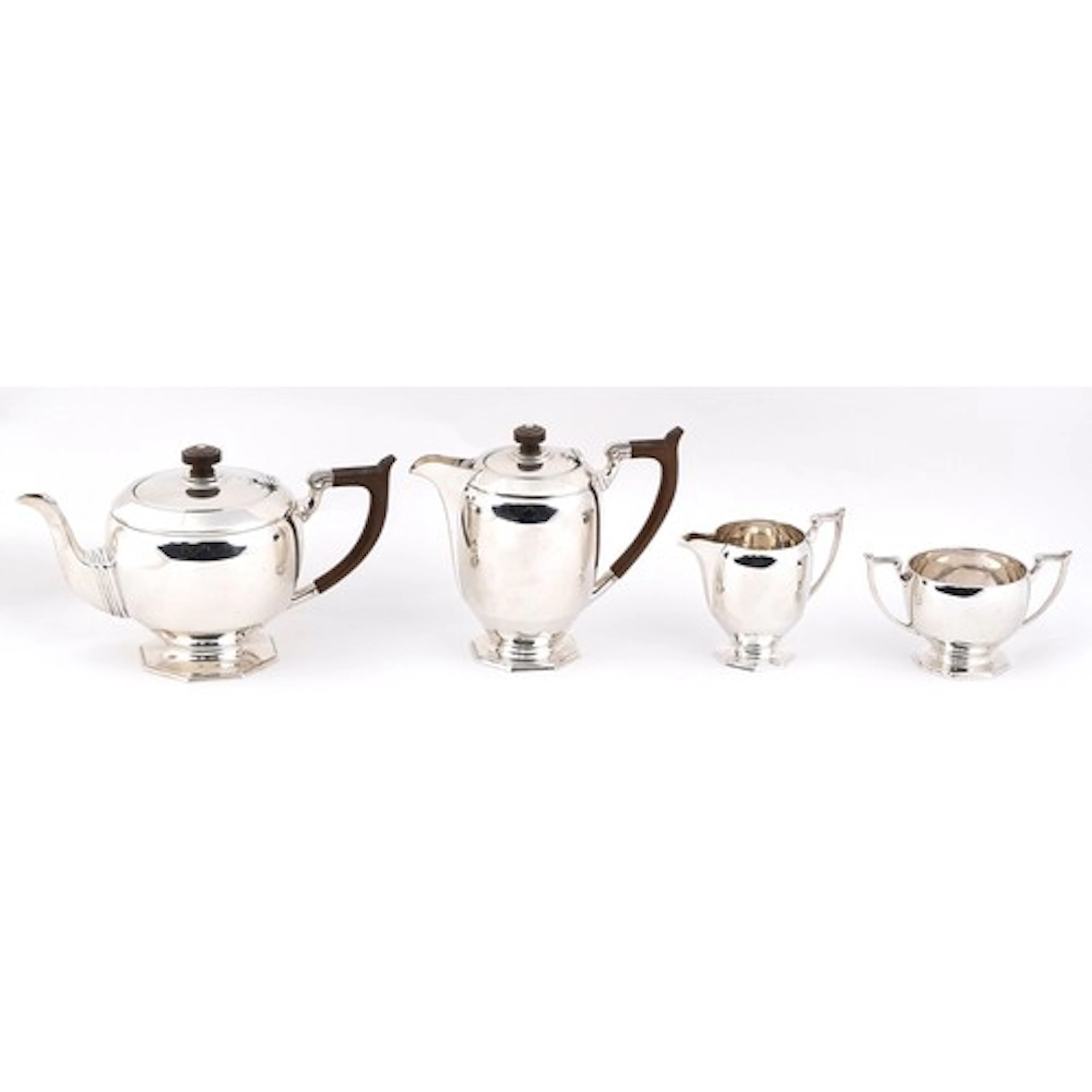 Frank Cobb & Co. Ltd., George VI silver coffee pot and teapo...