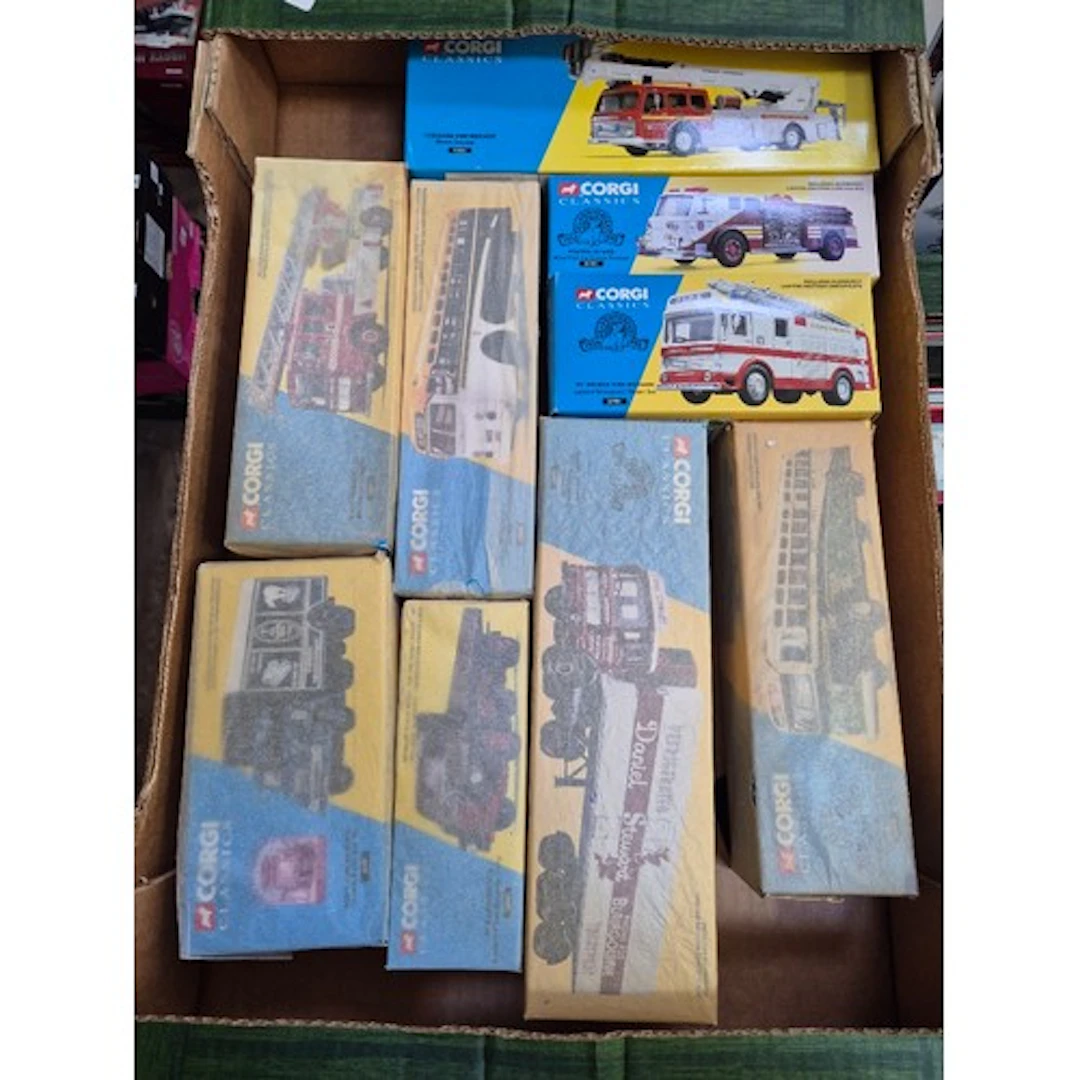 A group of nine Corgi Classics diecast vehicles comprising o...
