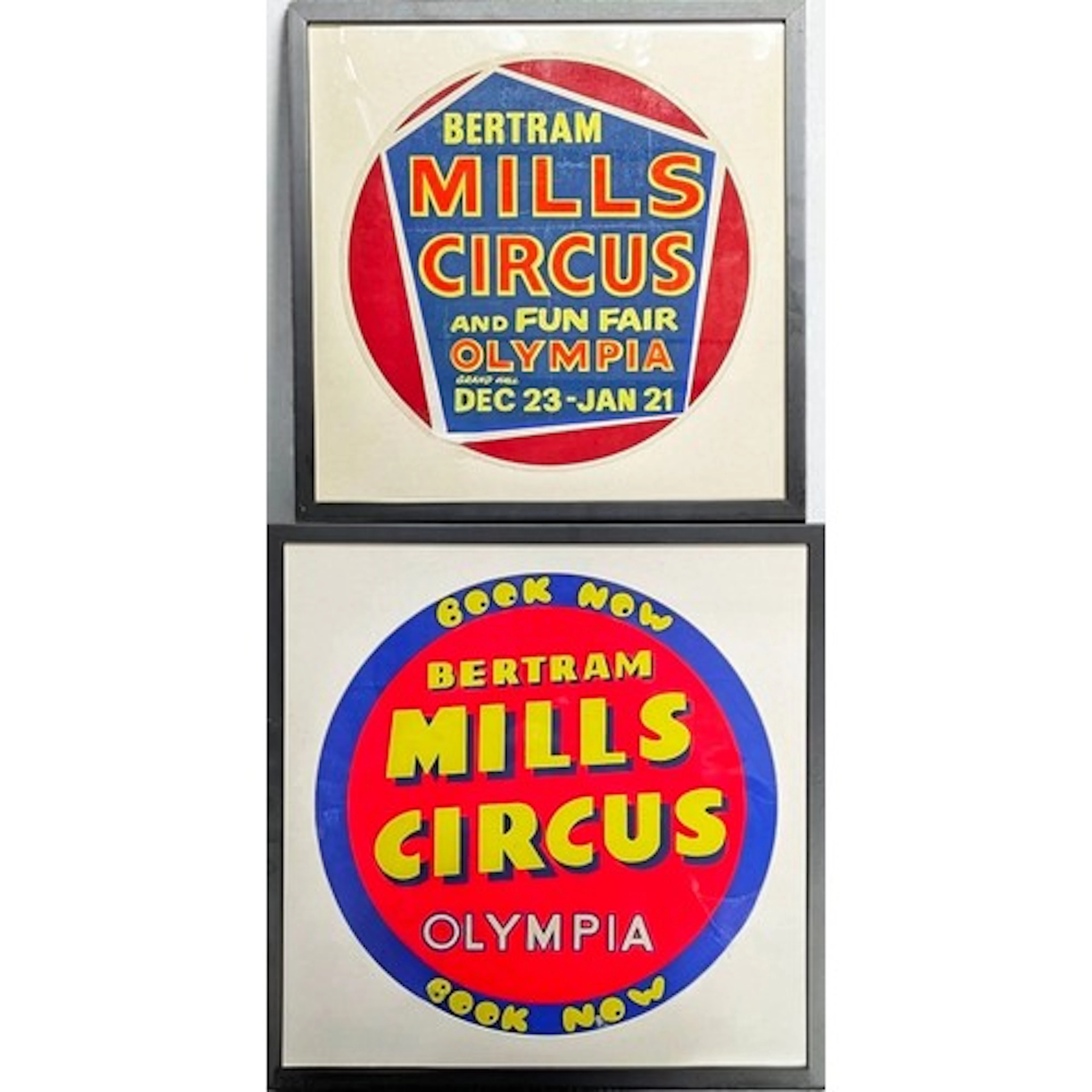 Circus & Fairground - a circular poster, Bertram Mills Circu...