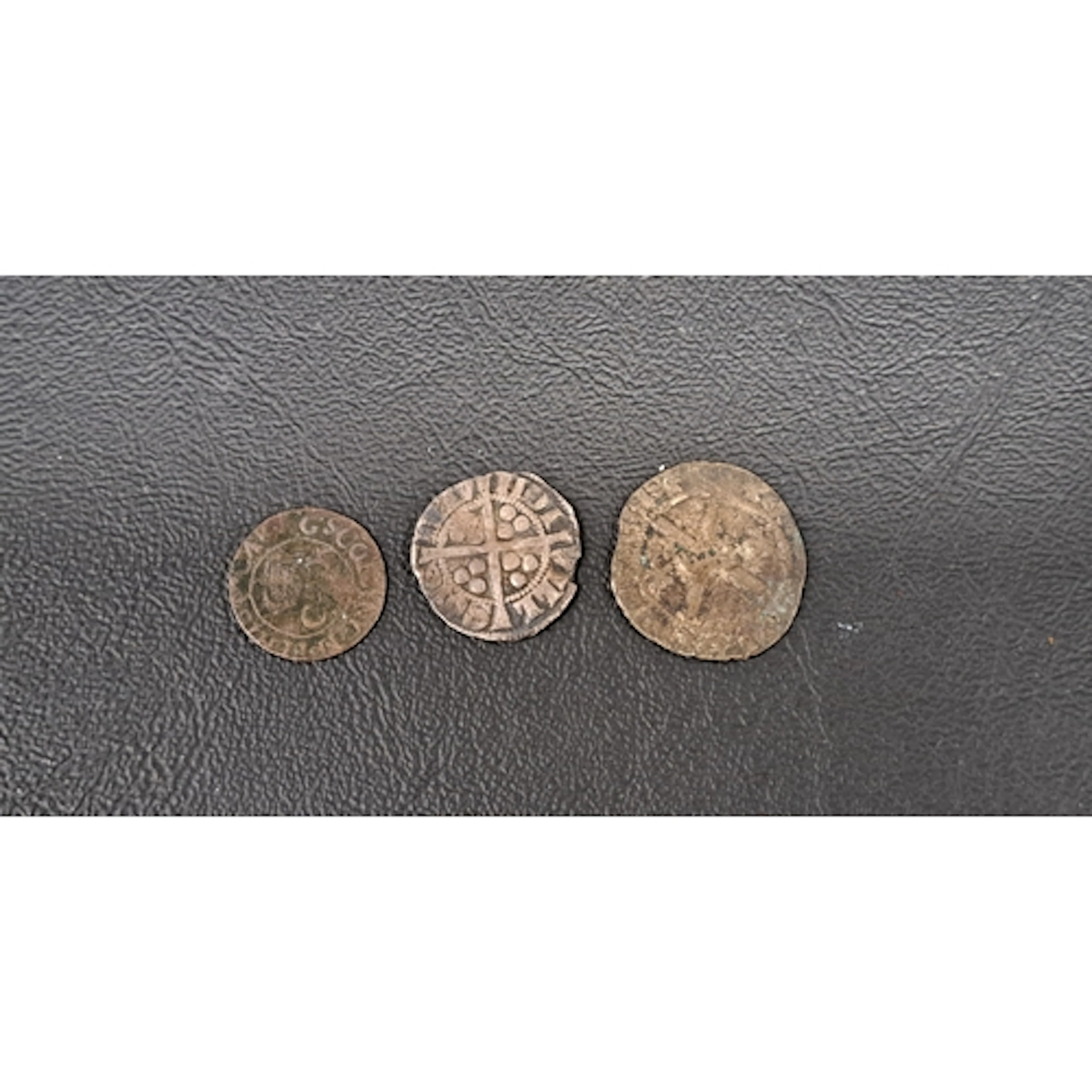 EDWARD I SILVER PENNY together with a Scottish Charles I Tur...