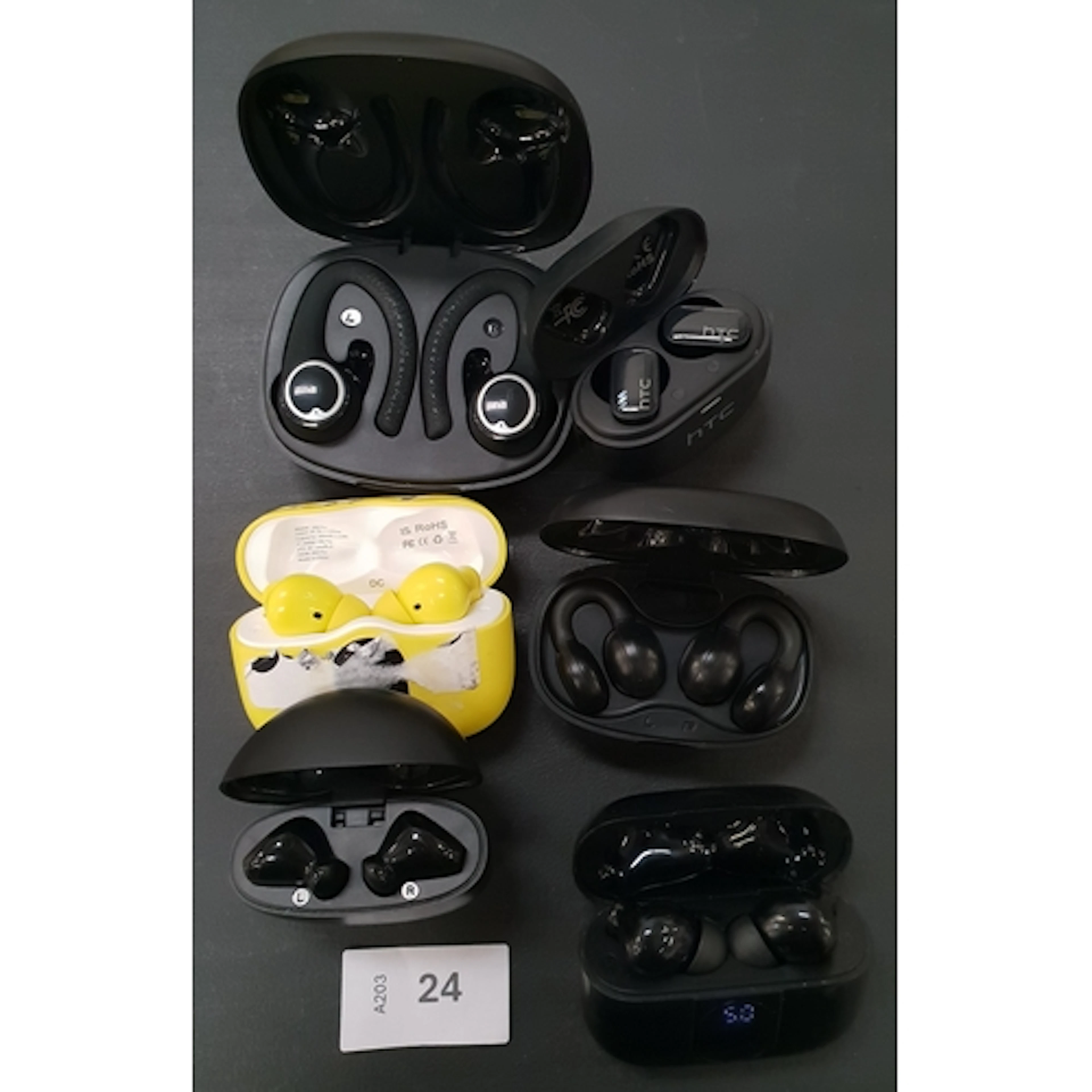 SIX PAIRS OF EARBUDS