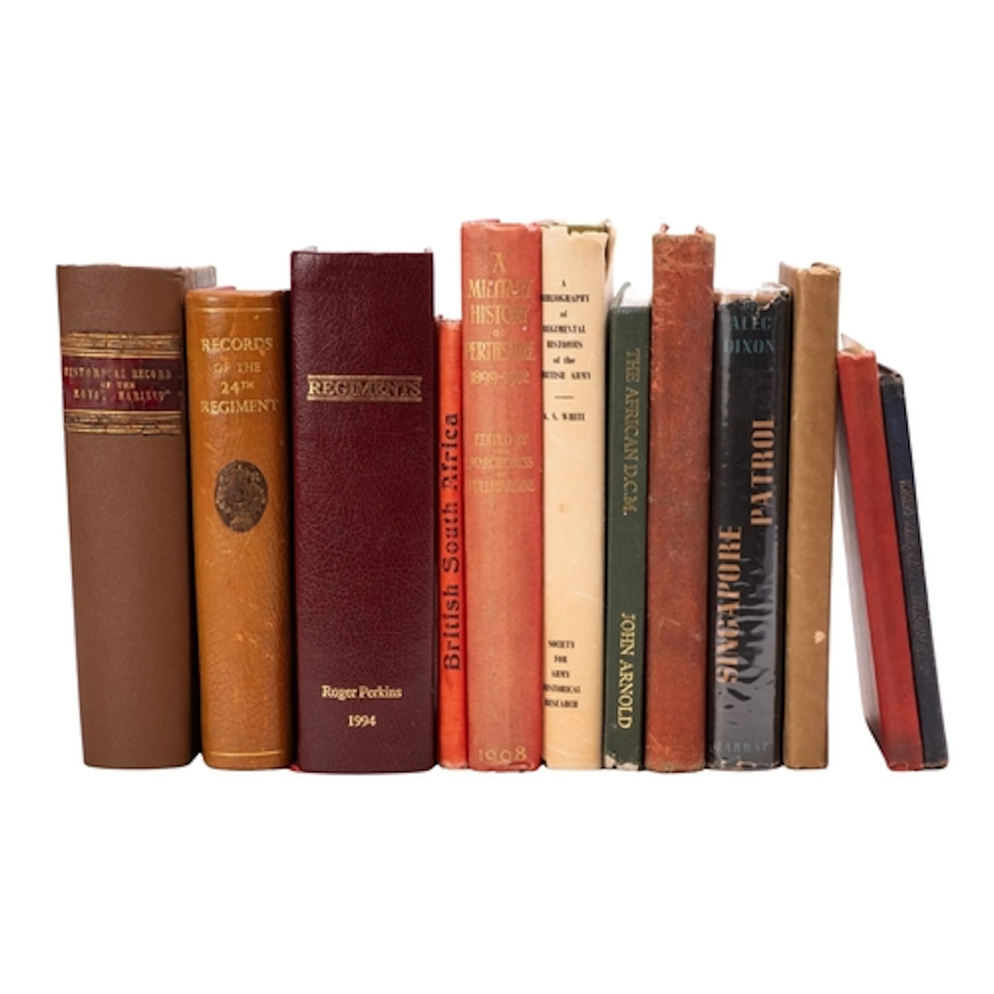MILITARY, REGIMENTAL, HISTORY. A collection of 11 volumes an...