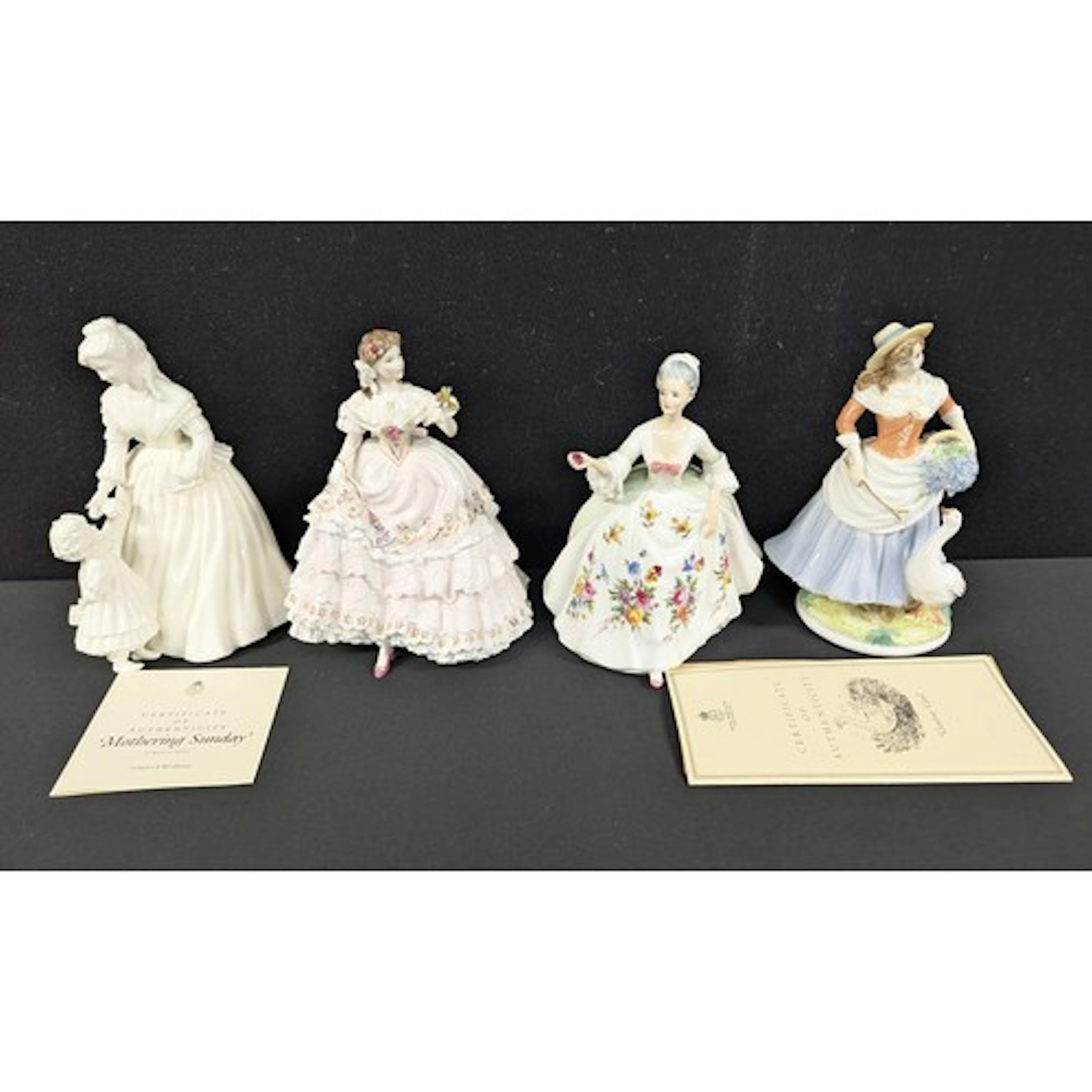 A Royal Worcester limited edition figure Goose Girl, printed...