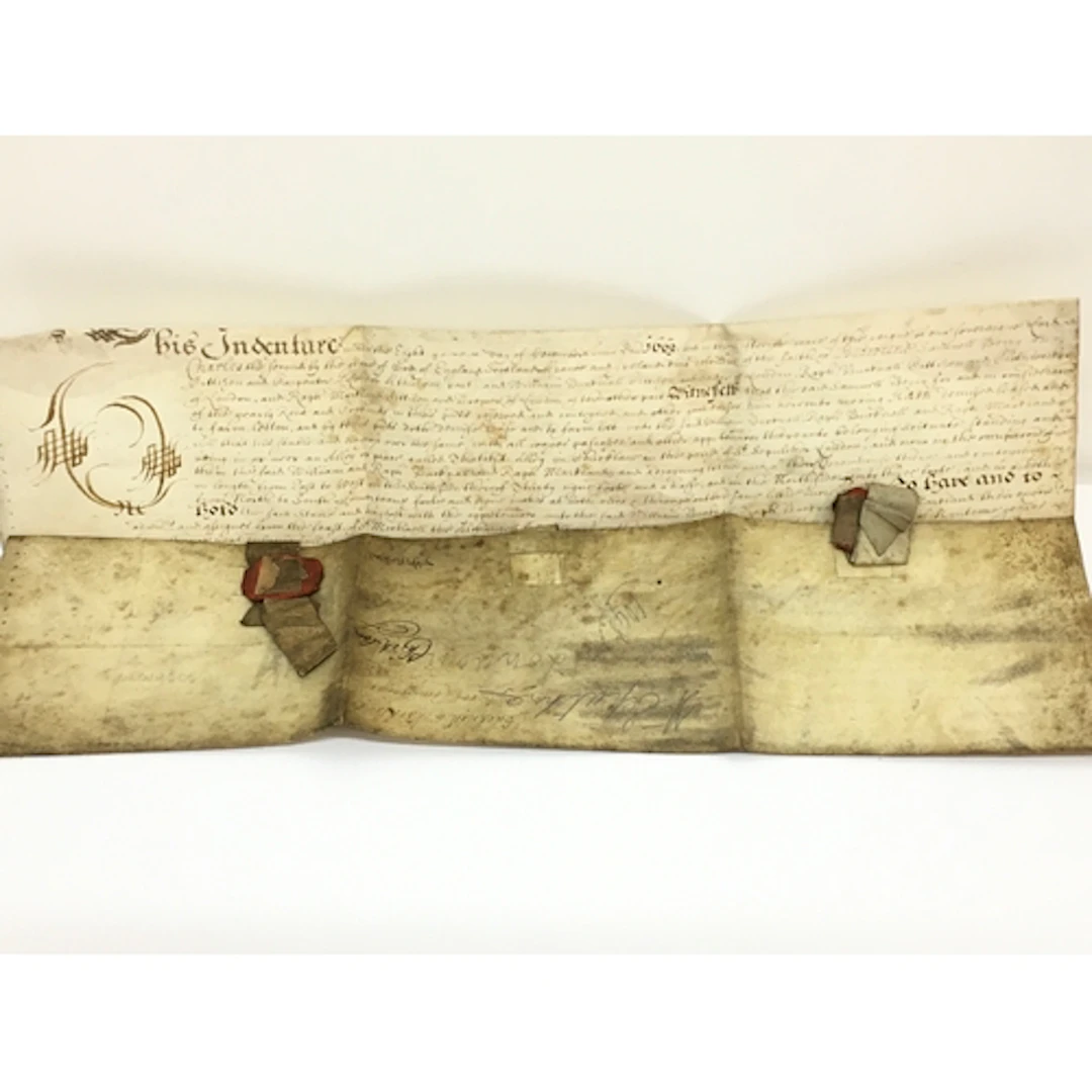 Lot of 2. A Lease for a stable and Hayloft between a Samuel ...