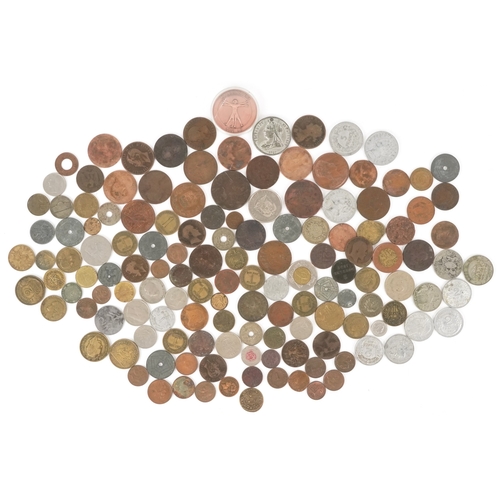 A selection of 18th century and later British and world coin...